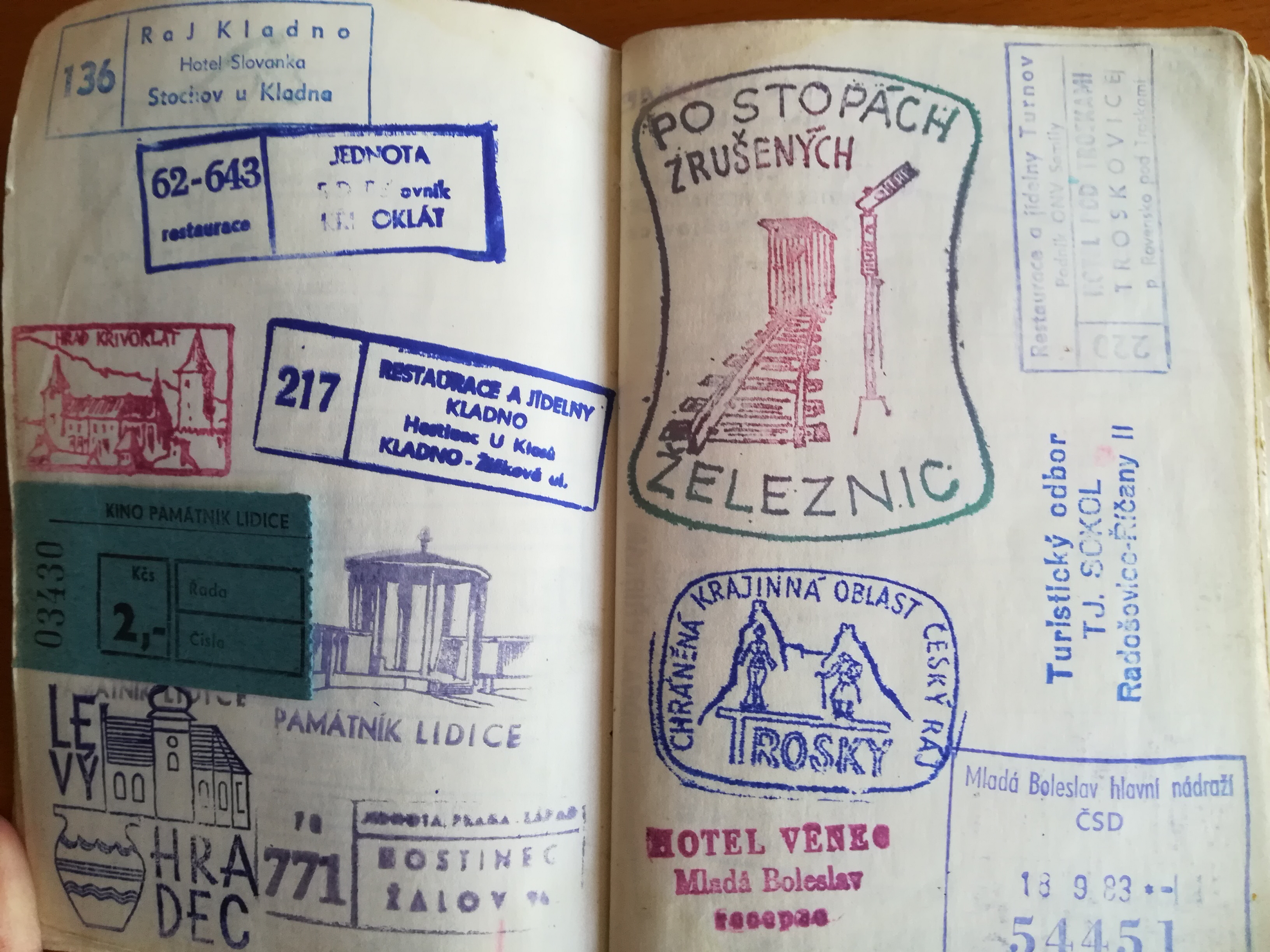 Náhledový obrázek Záznamník turisty ČSR - 10