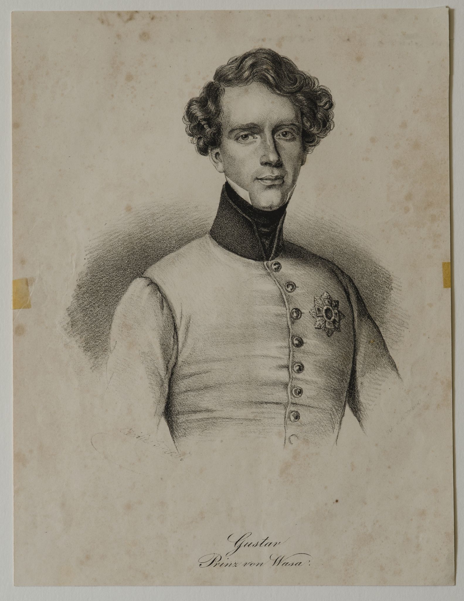 Náhledový obrázek Portrét Princ Gustav Wasa (1799-1877) - 1