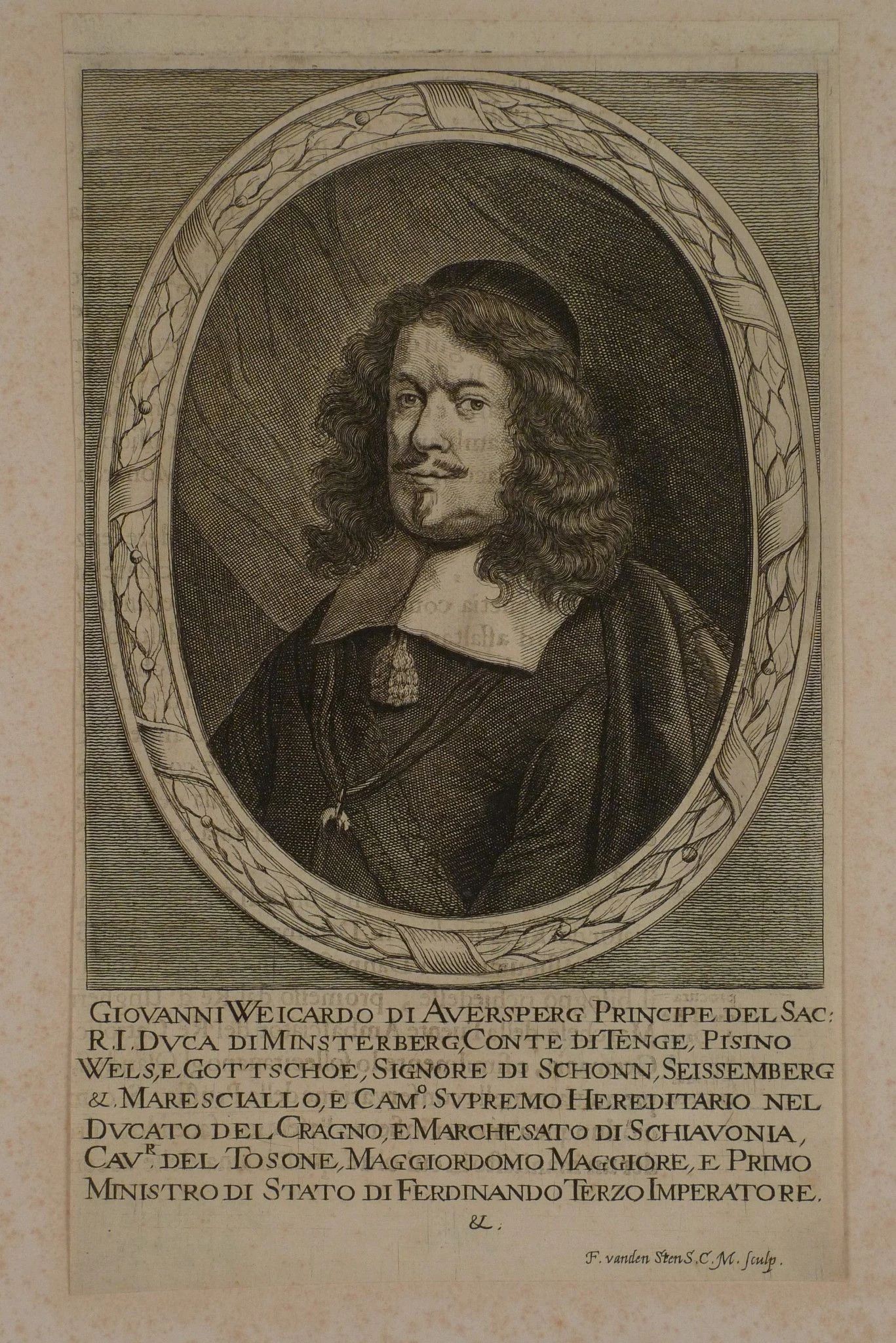 Náhledový obrázek předmětu Portrét Johann Weikhard von Auersperg (1615-1677)