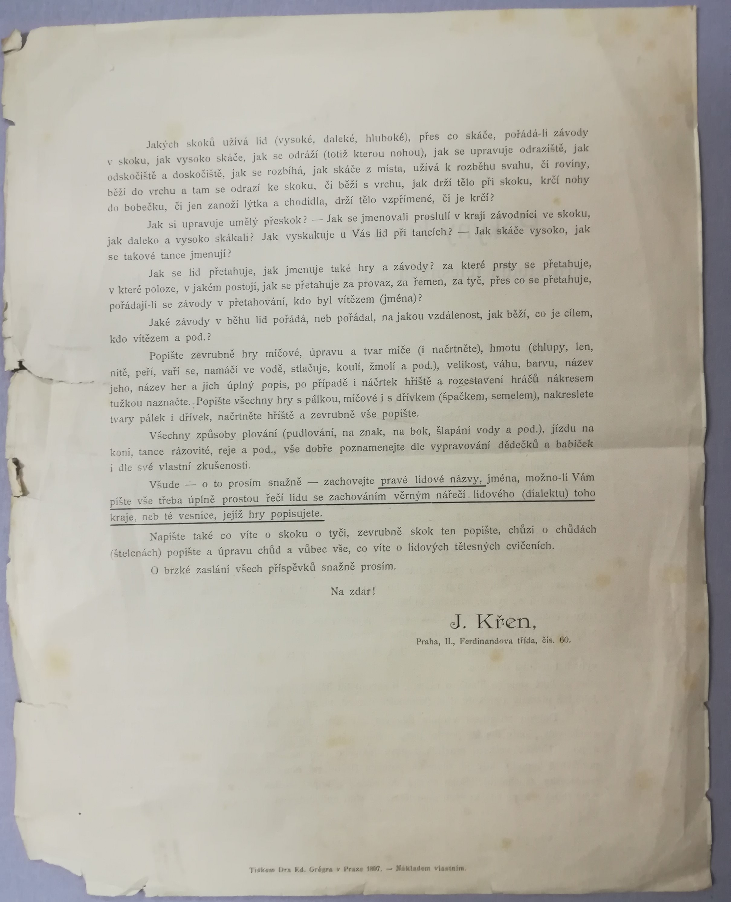 Náhledový obrázek Pokyny ku sbírání materiálu pro studia tělesných cvičení lidu českoslovanského - 2