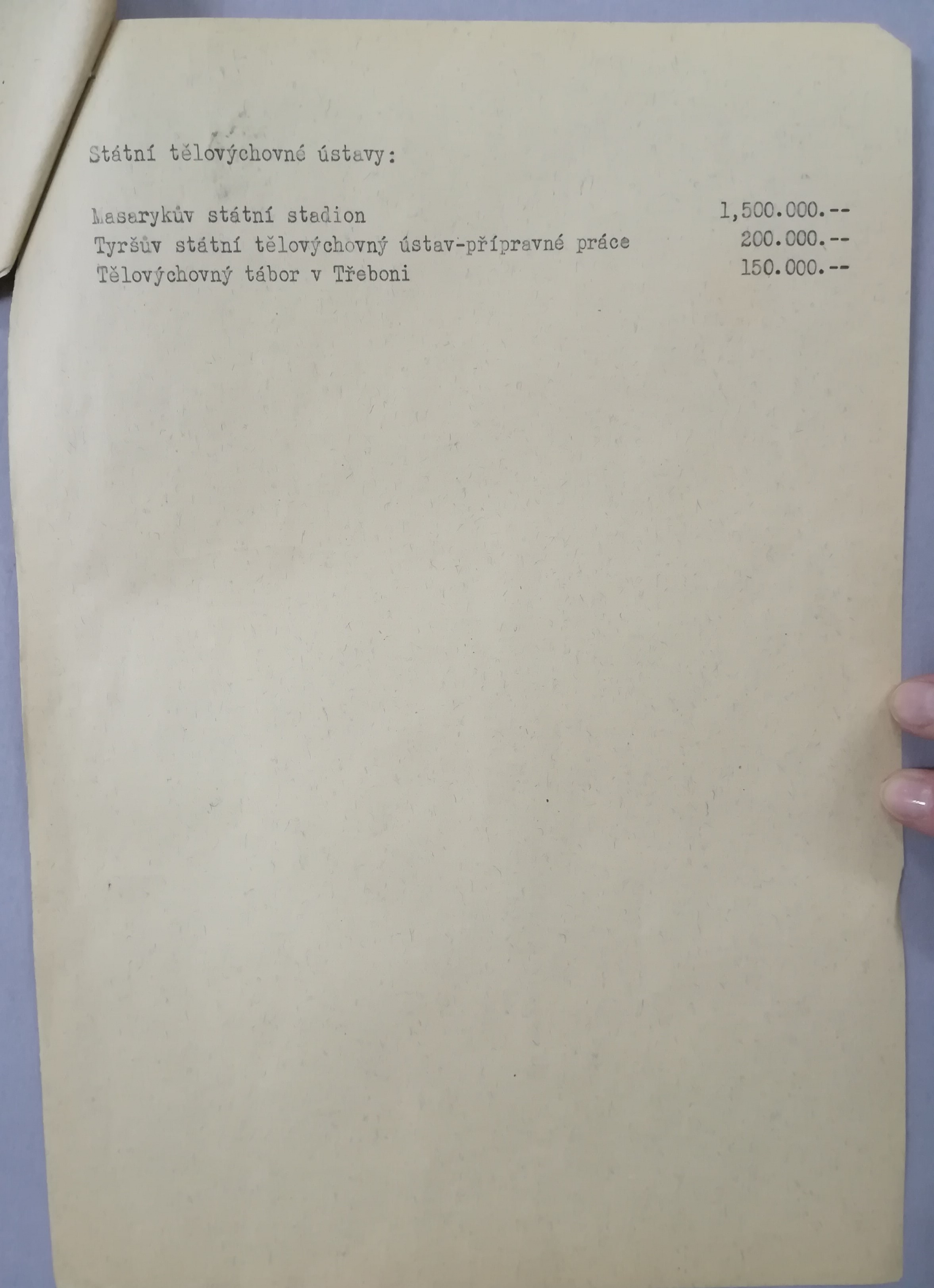Náhledový obrázek Návrh organisace státní správy čsl. tělesné výchovy spolkové - 6