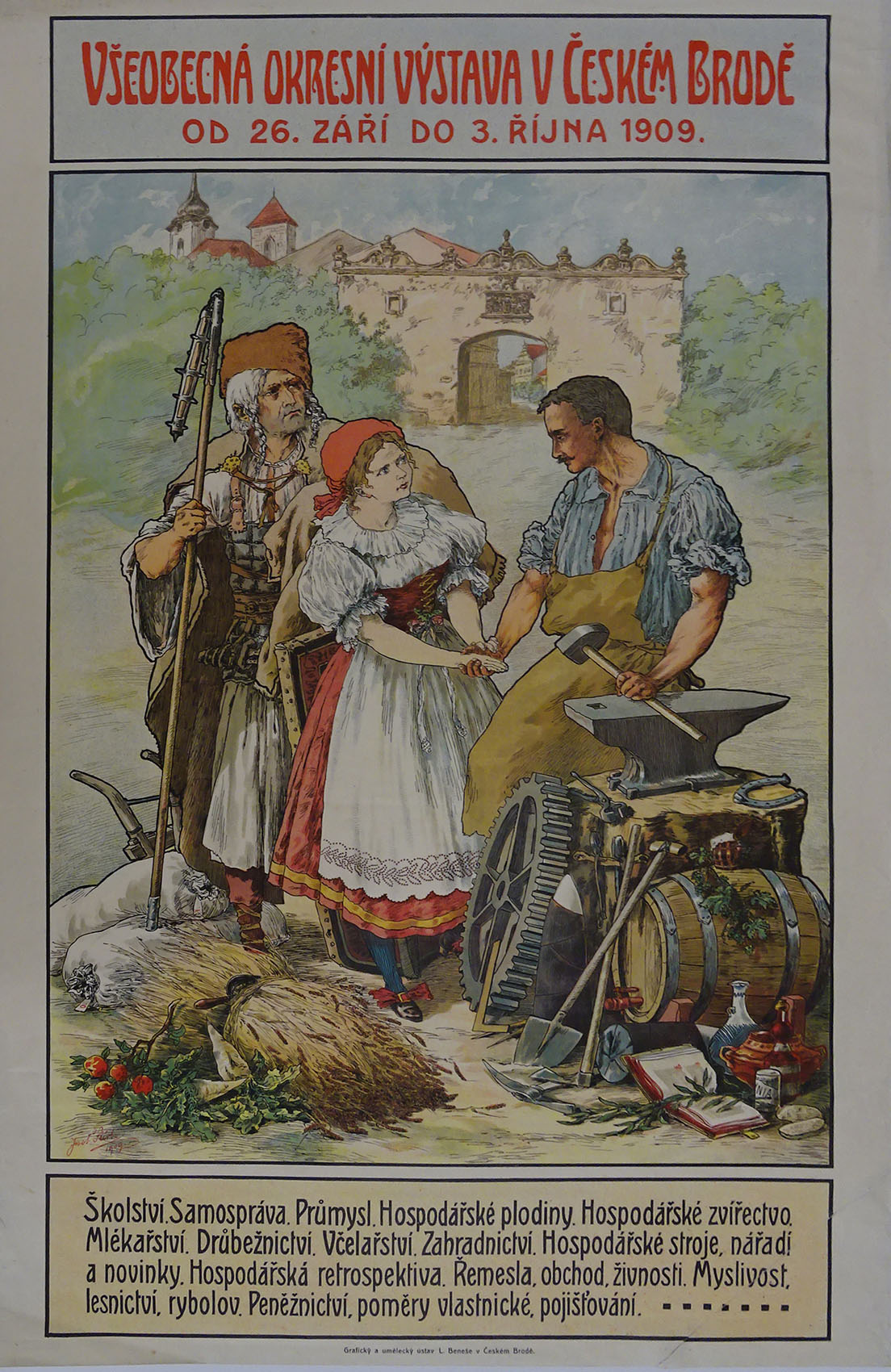 Náhledový obrázek Všeobecná okresní výstava v Českém Brodě v roce 1909 - 1