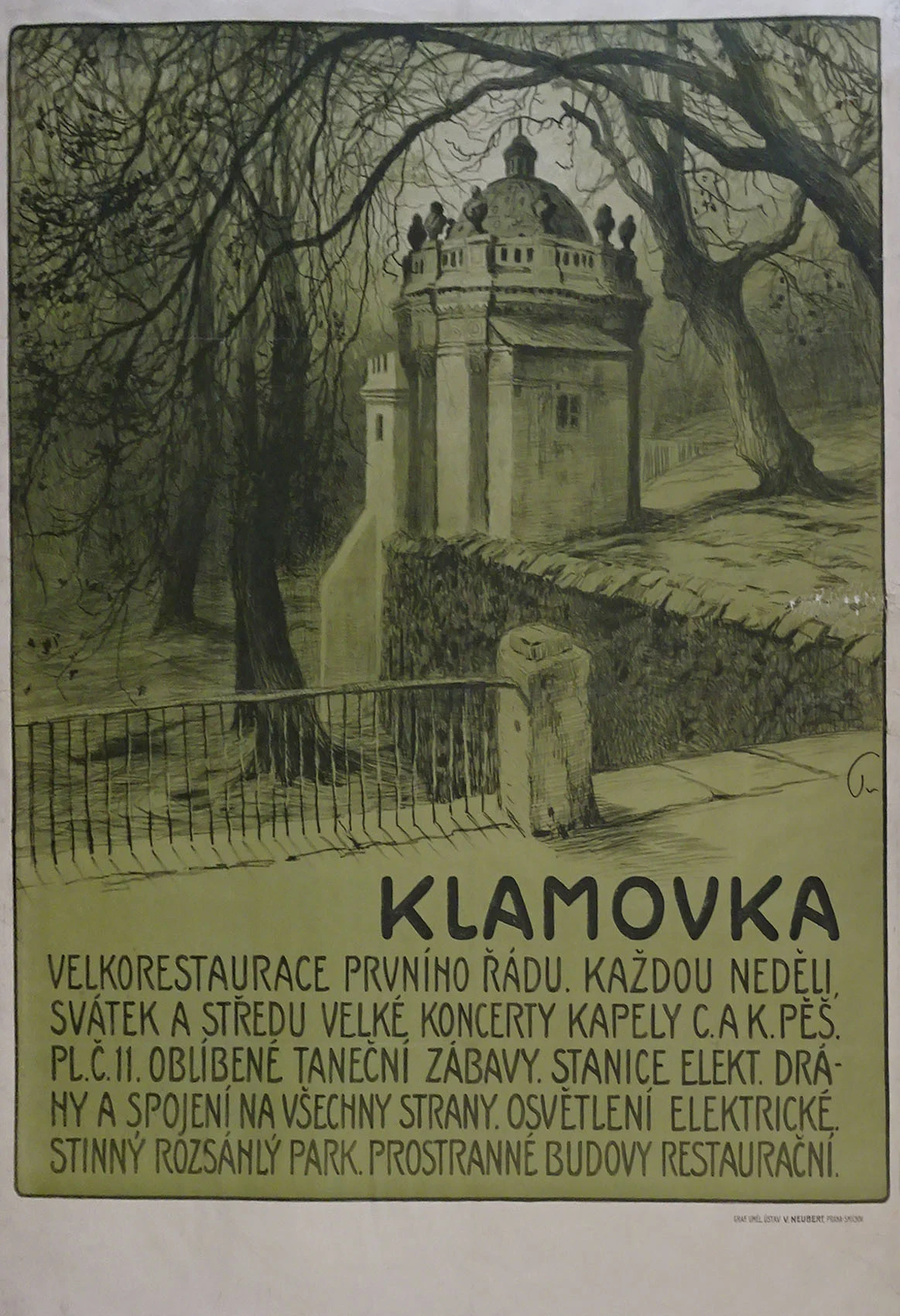 Náhledový obrázek předmětu Velkorestaurace Klamovka