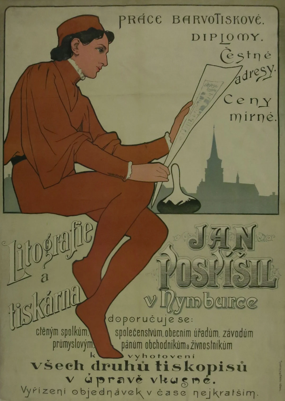 Náhledový obrázek předmětu Litografie a tiskárna Jan Pospíšil v Nymburce