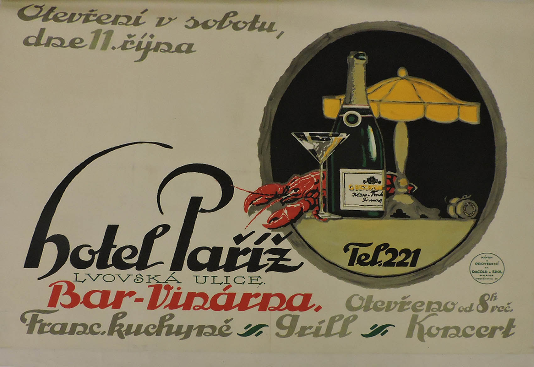 Náhledový obrázek Hotel Paříž v Praze, bar a vinárna - 1