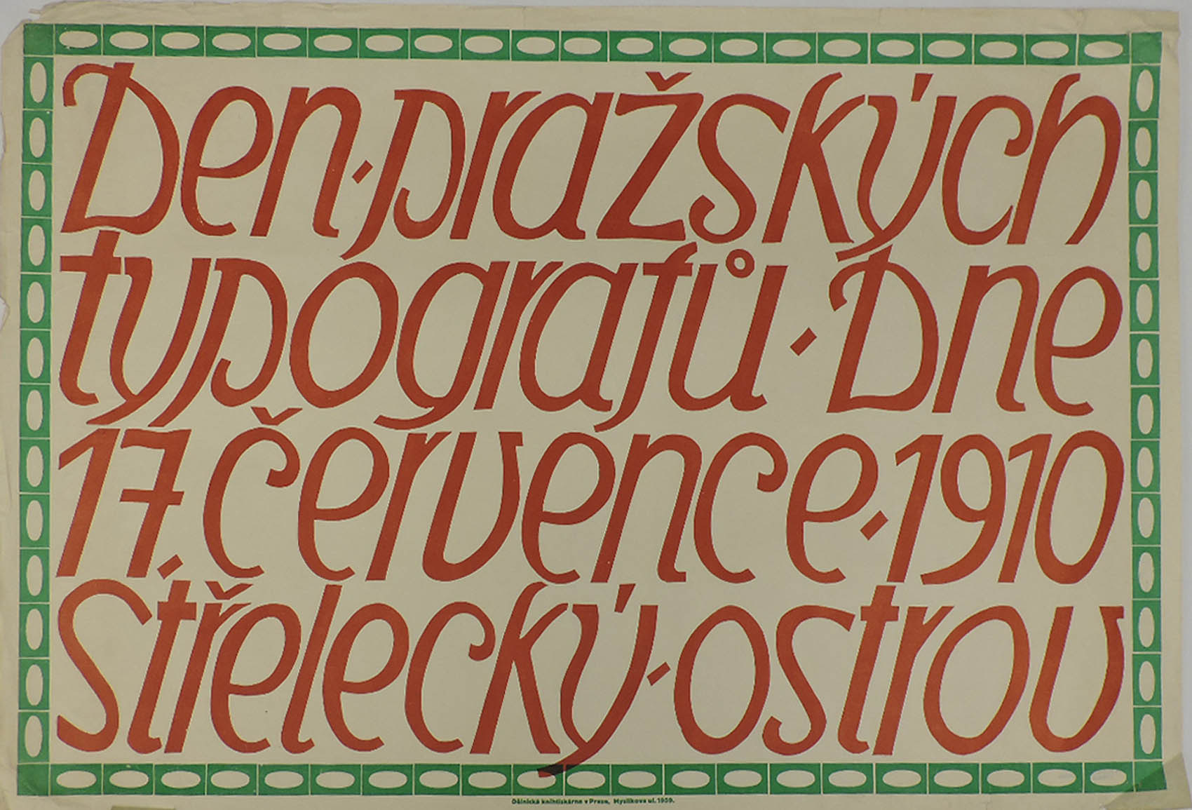 Náhledový obrázek Den pražských typografů, Střelecký ostrov - 1