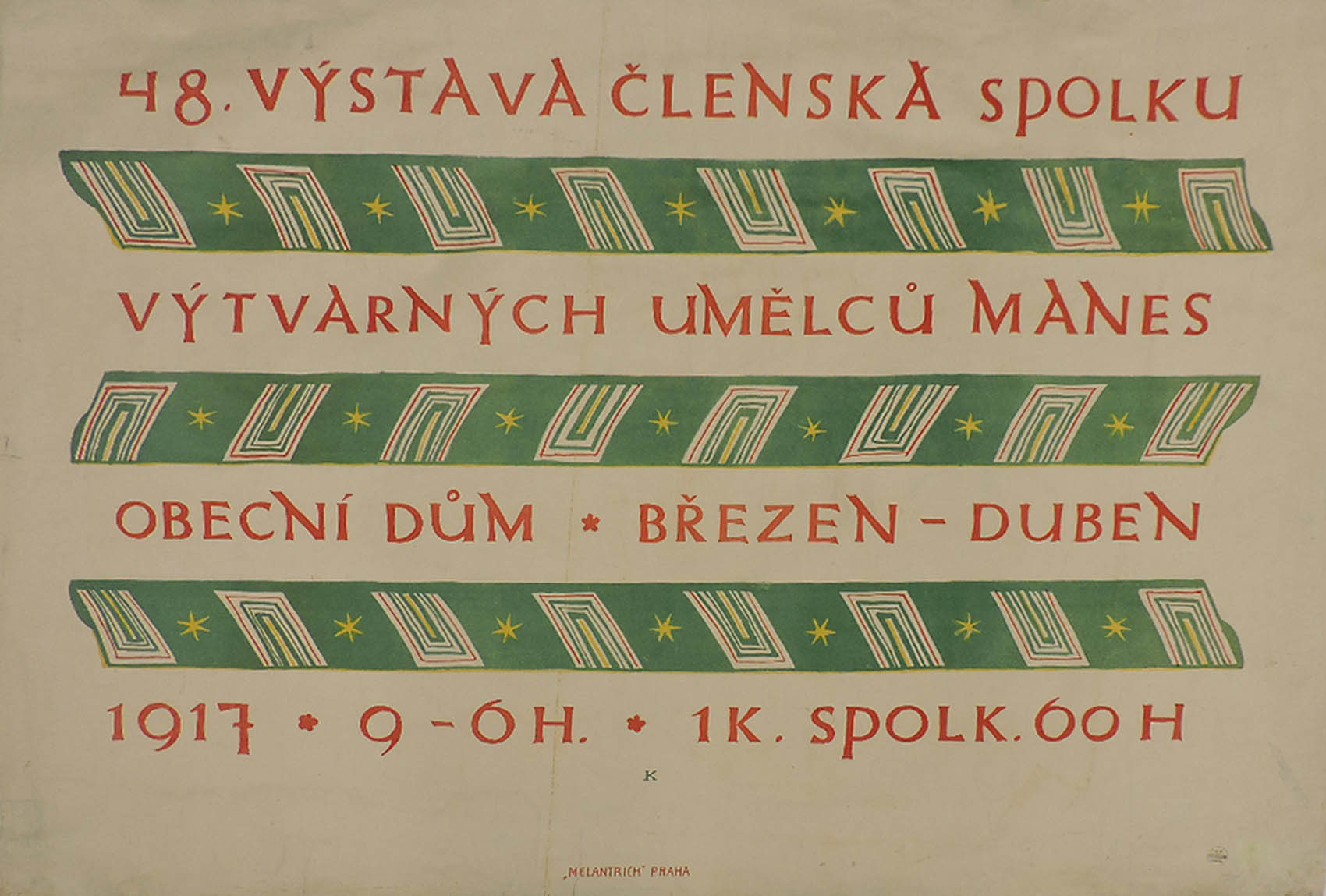 Náhledový obrázek 48. členská výstava SVU Mánes, 1917 - 1