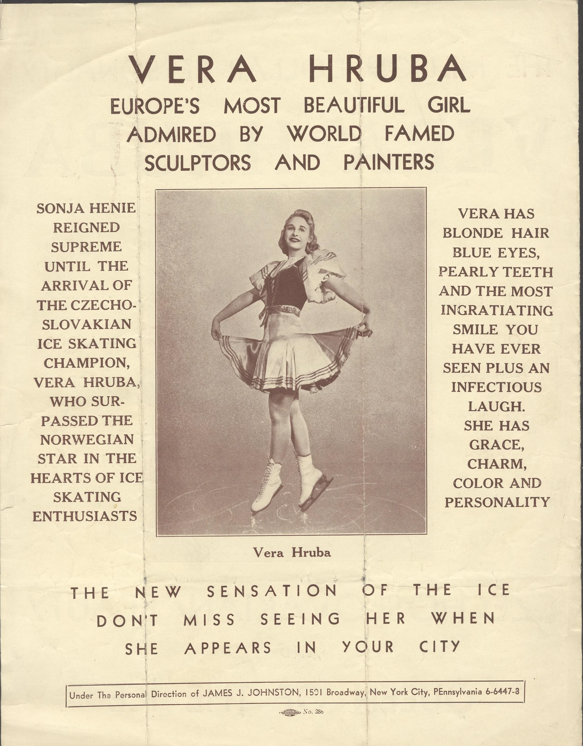 Náhledový obrázek předmětu Vera Hruba. Czechoslovakian Beauty and Queen of the Ice