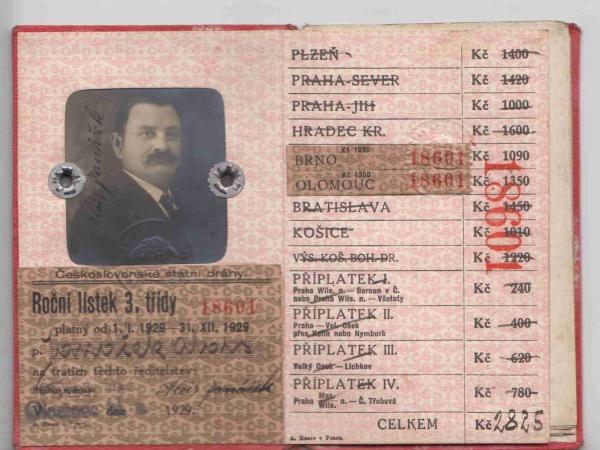 Náhledový obrázek Železniční legitimace - 1