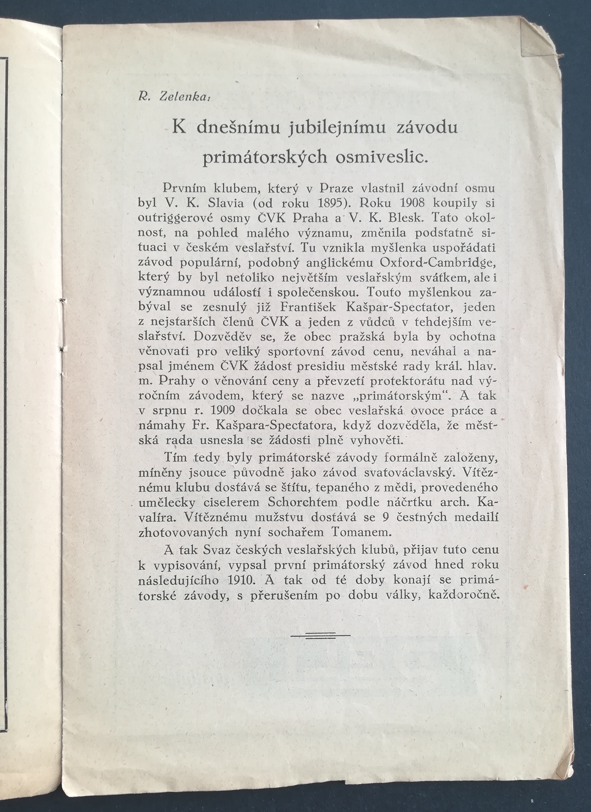 Náhledový obrázek Primátorský závod osmiveslic - 3
