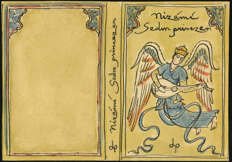 Náhledový obrázek Studie k přebalu - Sedm princezen - 1