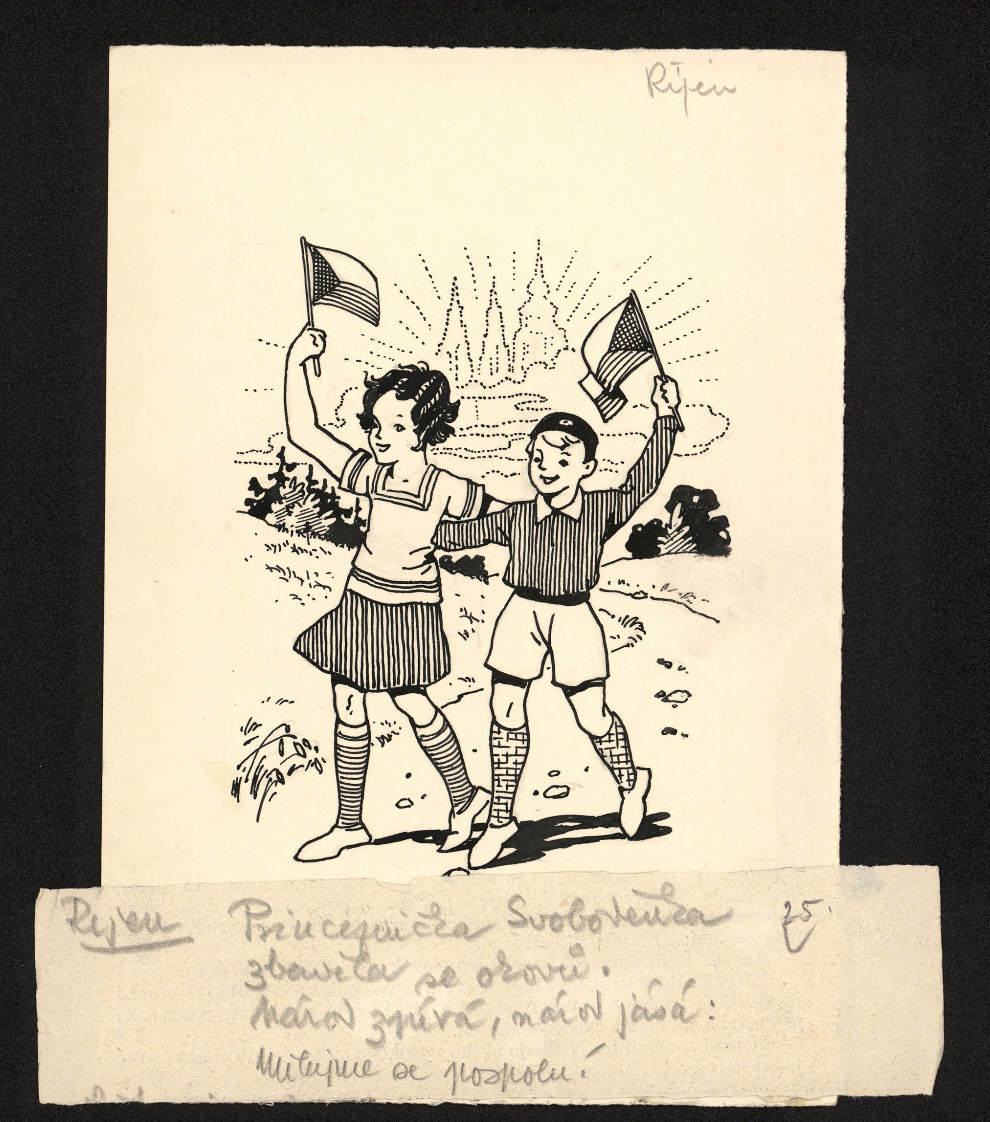 Náhledový obrázek Ilustrace do Věstníku sokolského - 1