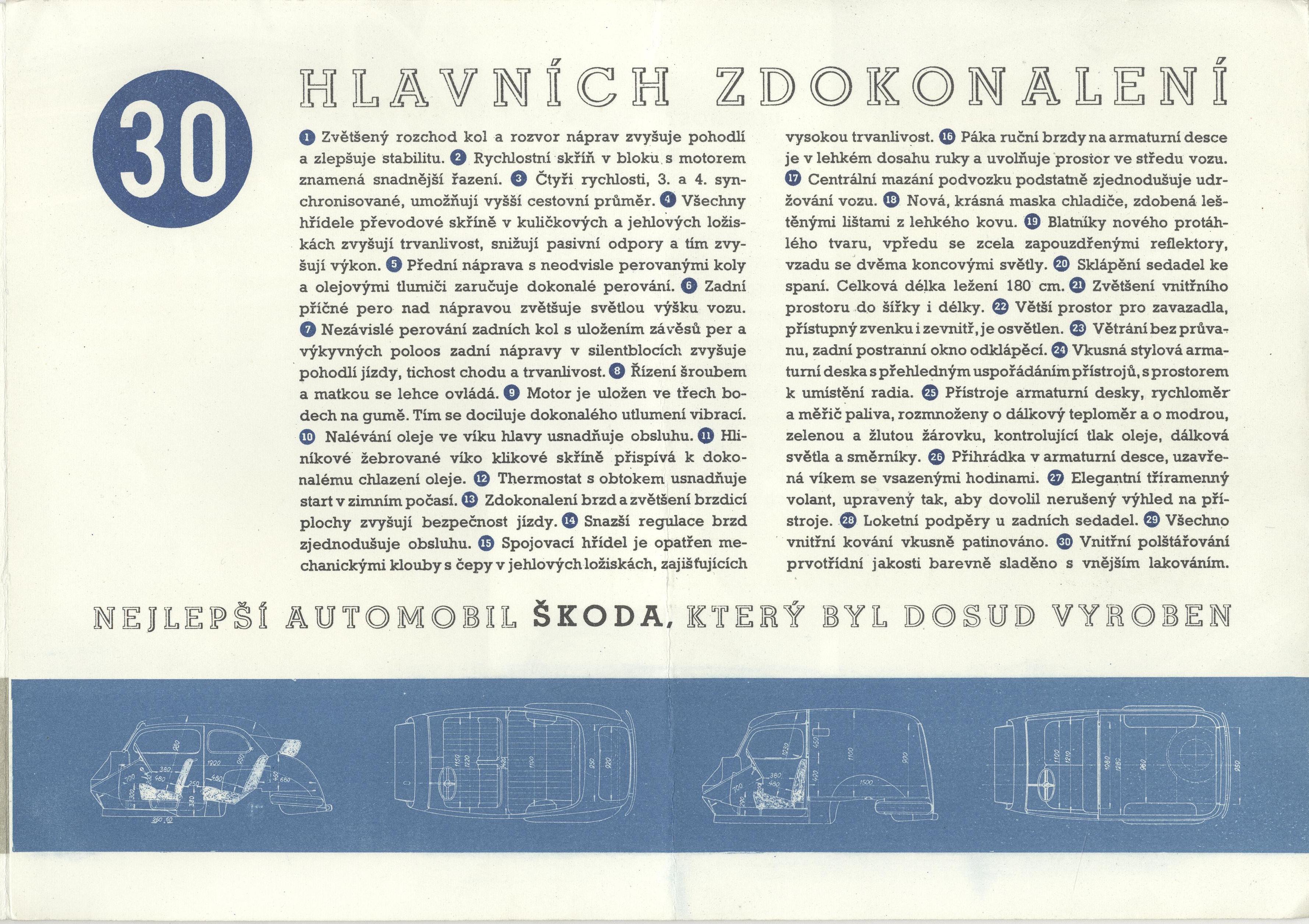 Náhledový obrázek Nové modely vozů Škoda "1101" a "Tudor" - 6