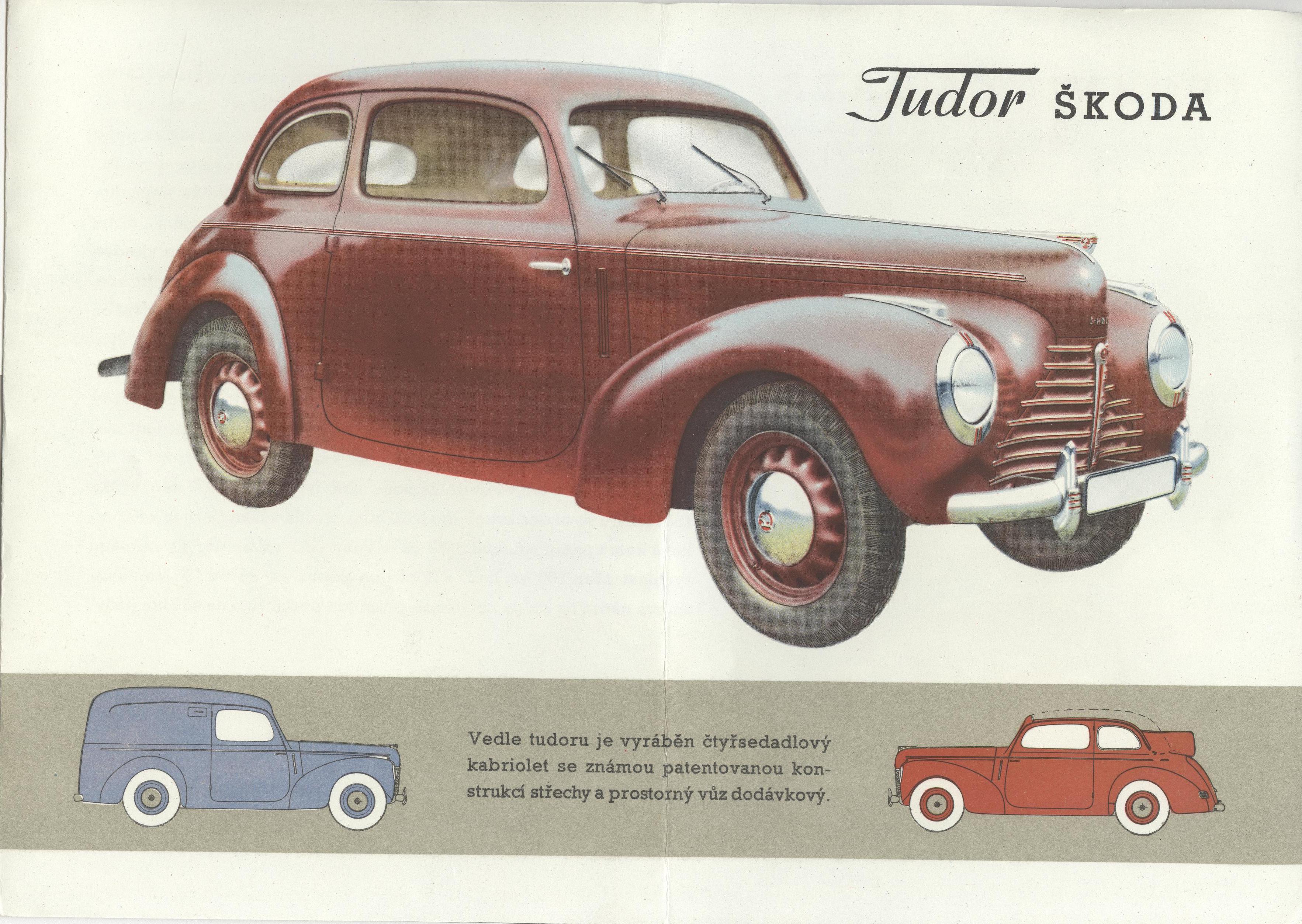 Náhledový obrázek Nové modely vozů Škoda "1101" a "Tudor" - 3