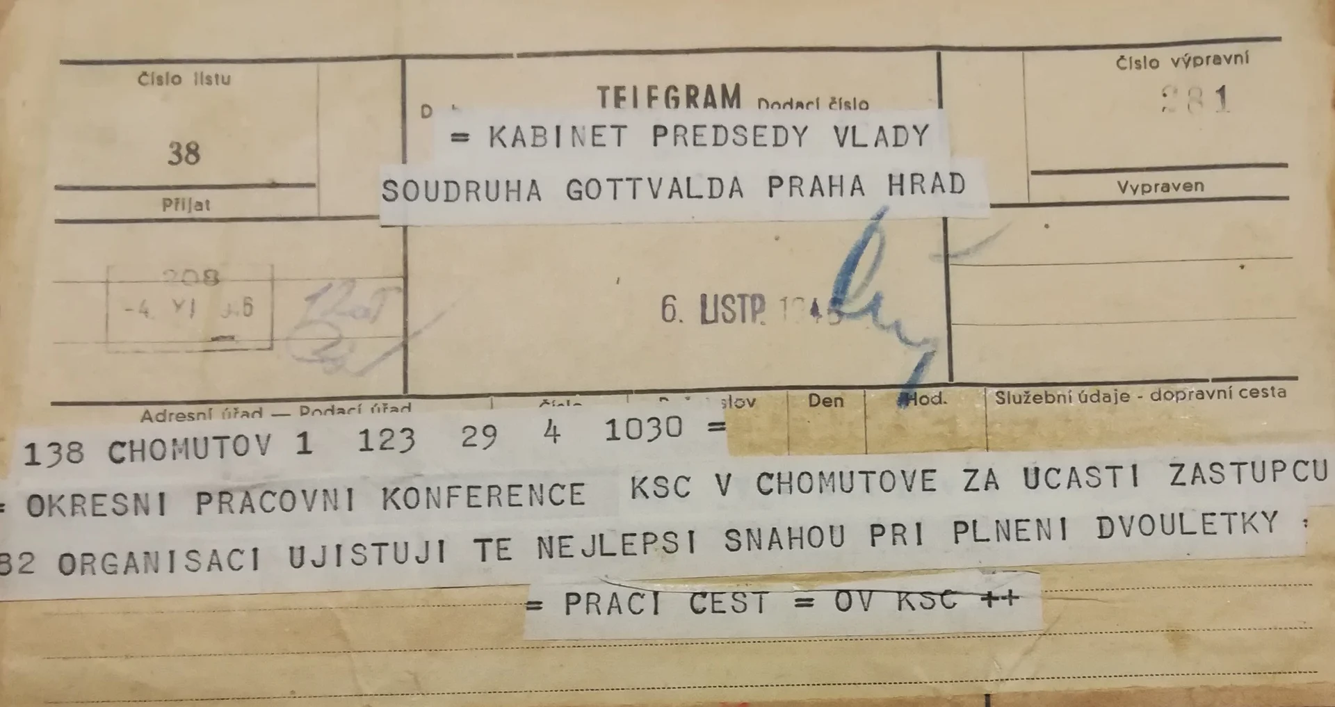 Náhledový obrázek předmětu Podpora dvouletého plánu (dvouletky) OV KŠC v Chomutově