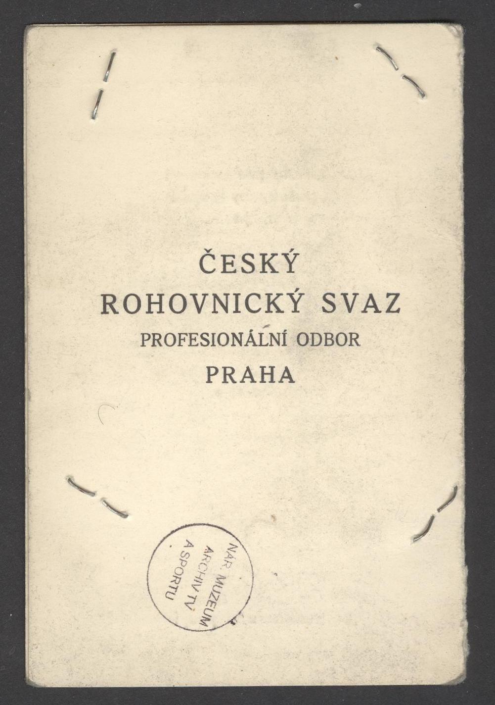 Náhledový obrázek Český rohovnický svaz. Profesionální odbor v Praze - 3