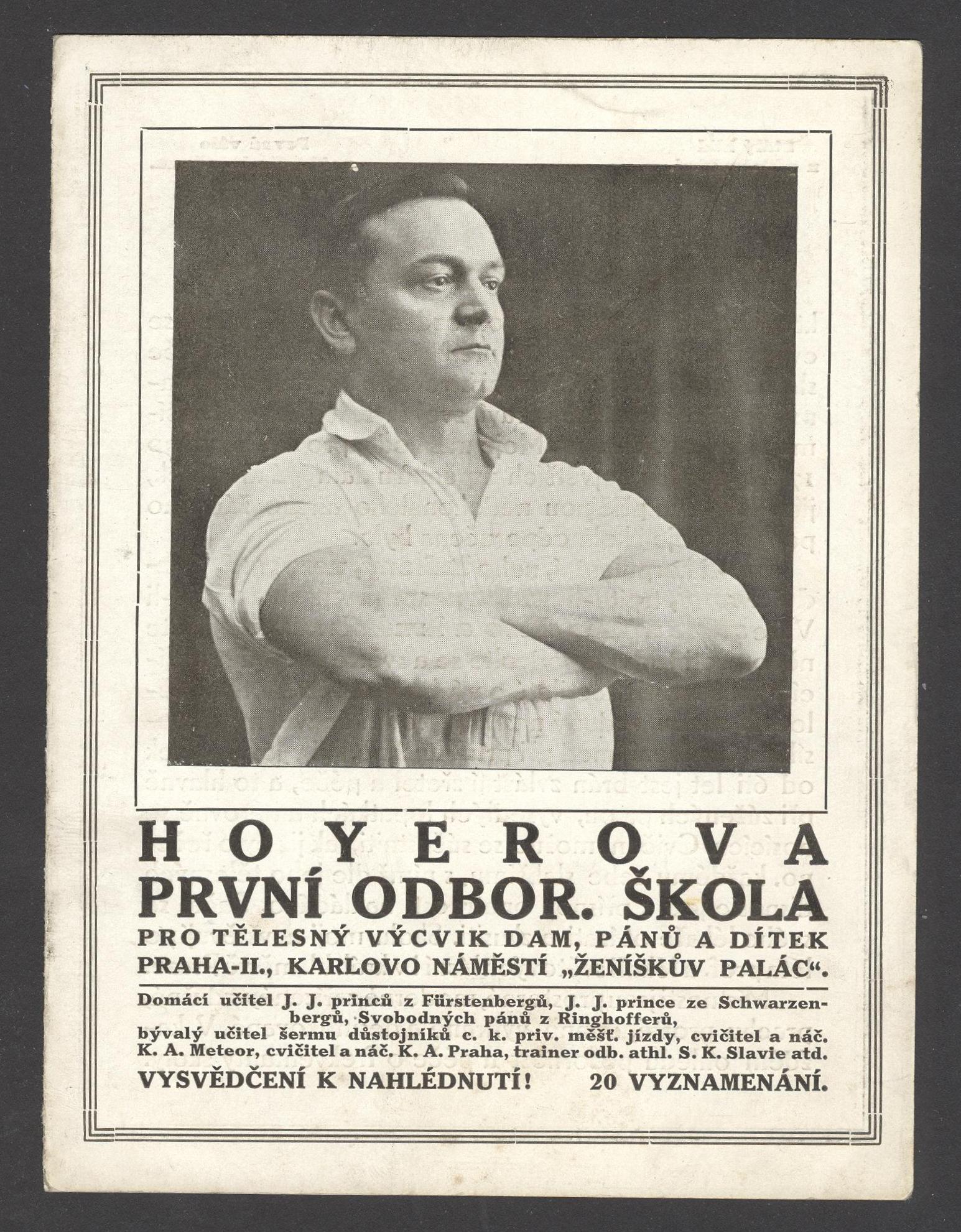Náhledový obrázek předmětu Hoyerova první odborná škola pro tělesný výcvik dam, pánů a dítek