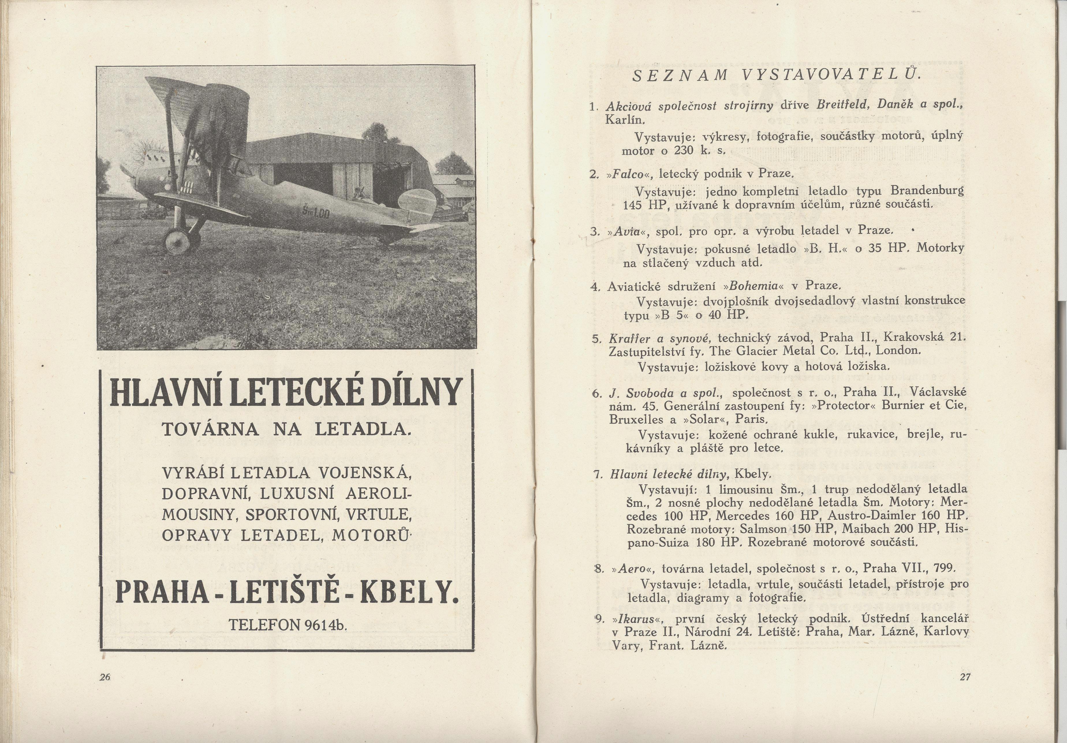 Náhledový obrázek První mezinárodní letecká výstava v Praze 1920 - 10