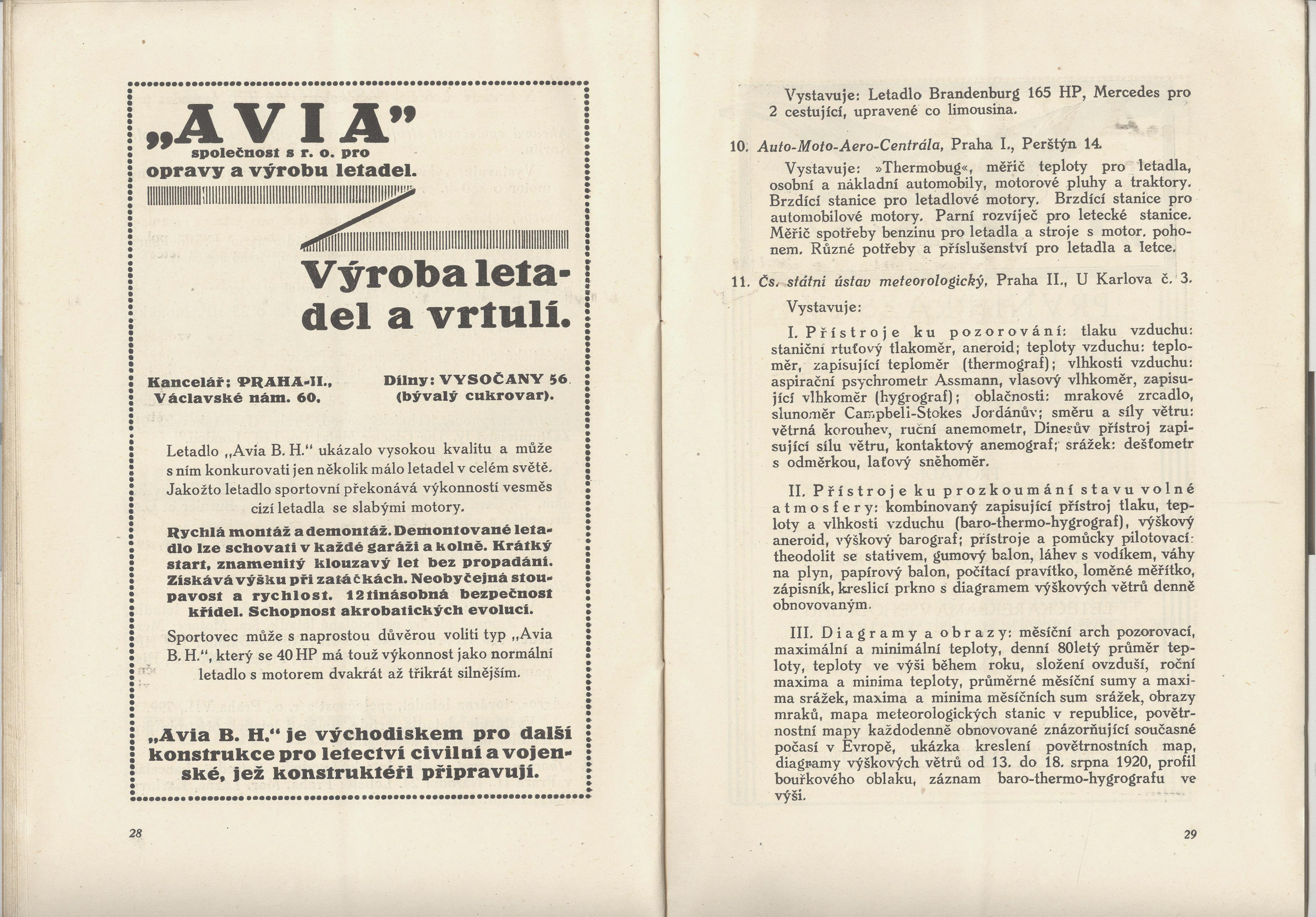 Náhledový obrázek První mezinárodní letecká výstava v Praze 1920 - 5