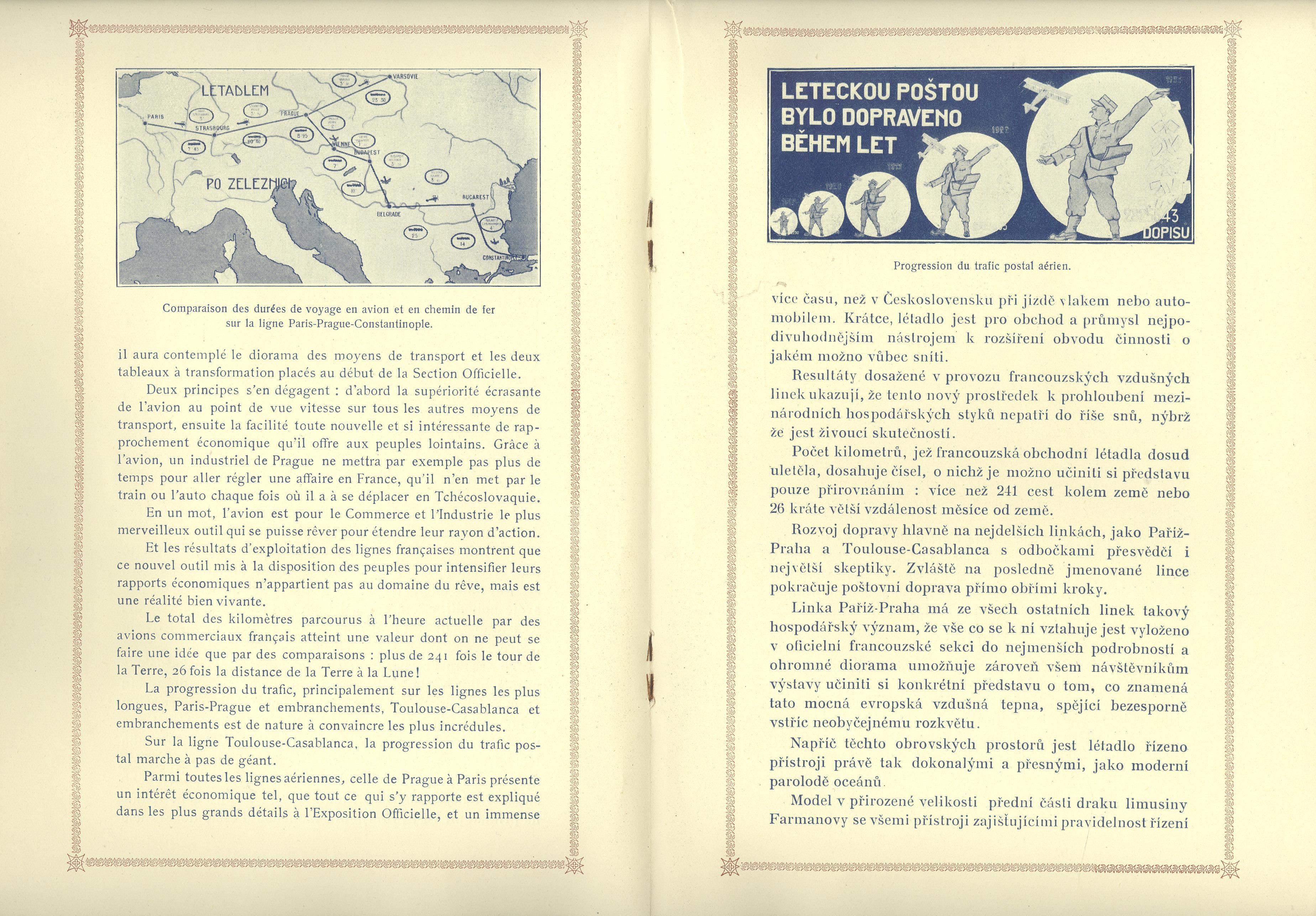 Náhledový obrázek Notice de l´Exposition Aéronautique. Officielle Francaise á Prague - 2
