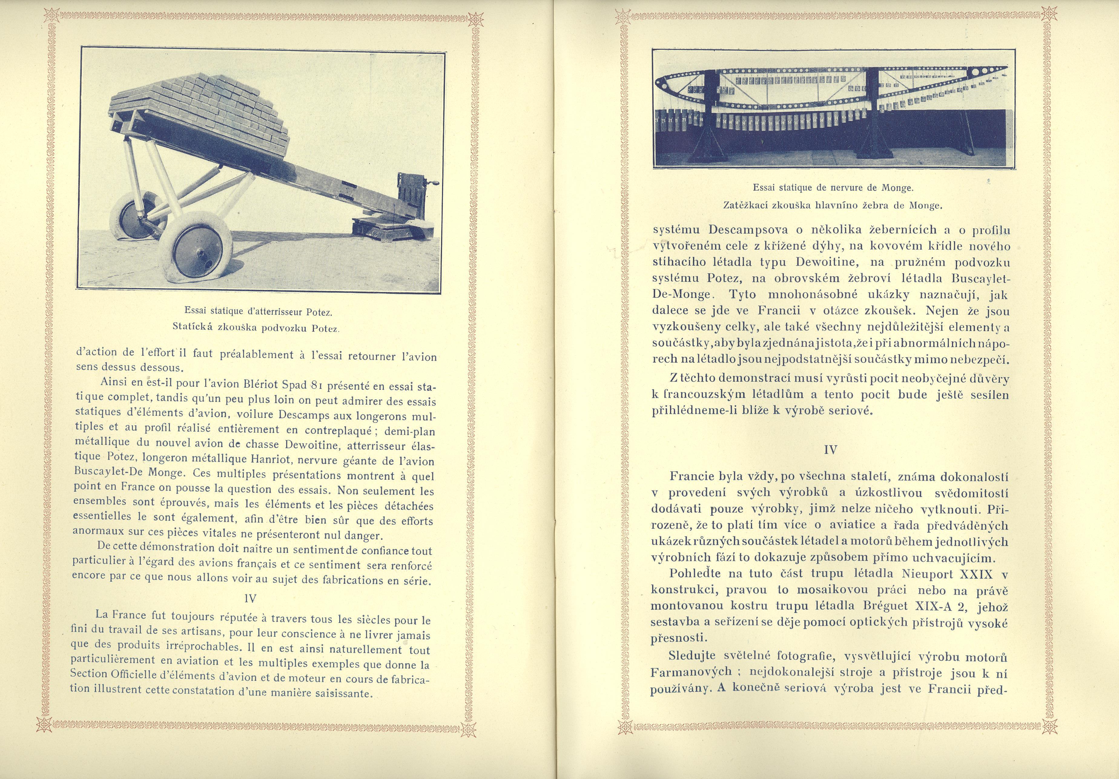 Náhledový obrázek Notice de l´Exposition Aéronautique. Officielle Francaise á Prague - 9