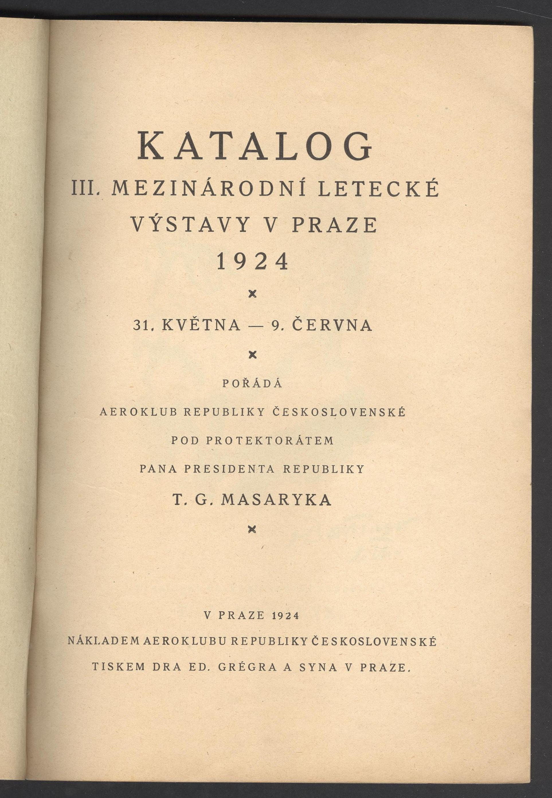 Náhledový obrázek Třetí mezinárodní letecká výstava v Praze 1924 - 4