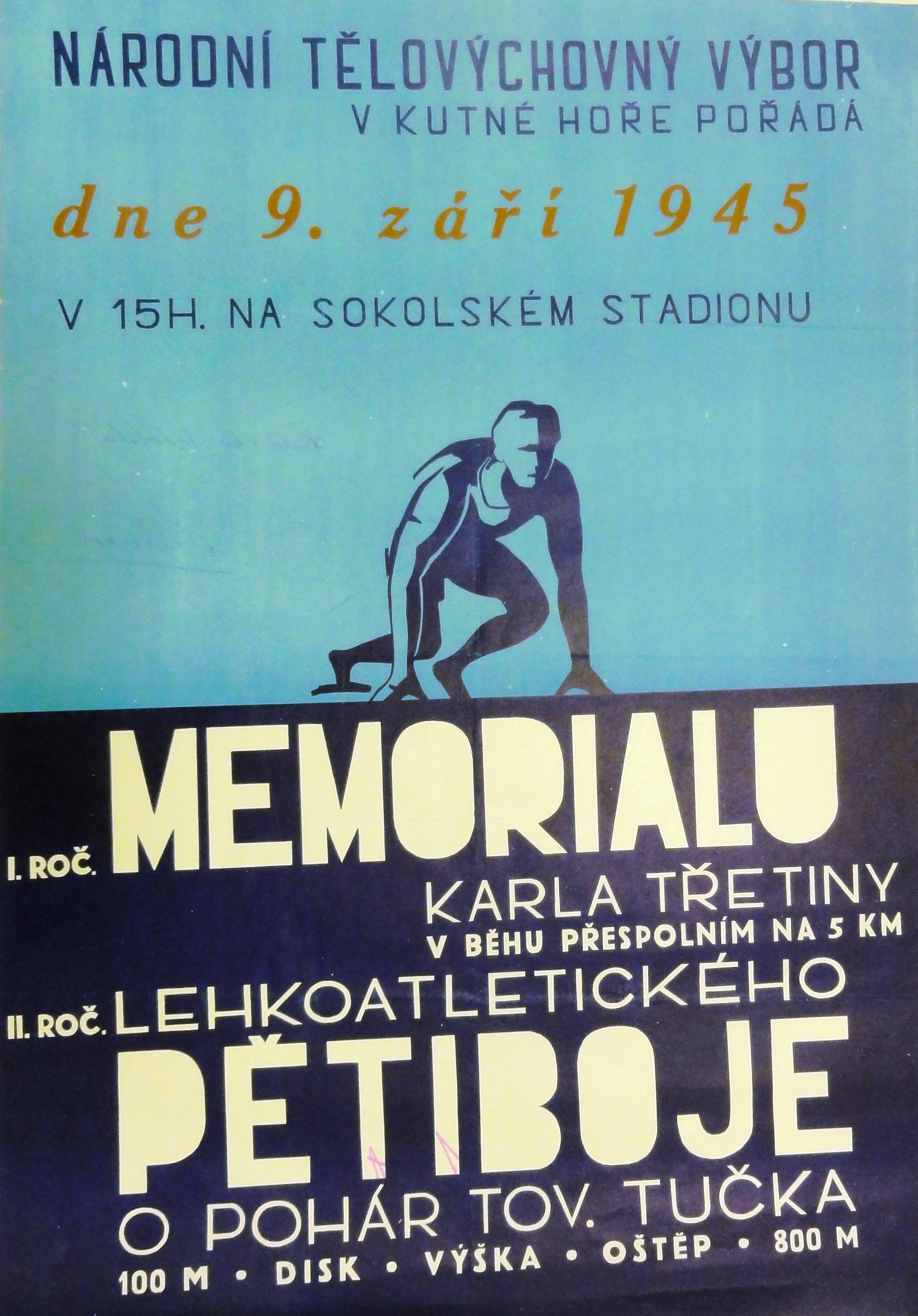 Náhledový obrázek I. Ročník Memoriálu Karla Třetiny - II. ročník Lehkoatletického pětiboje - 1