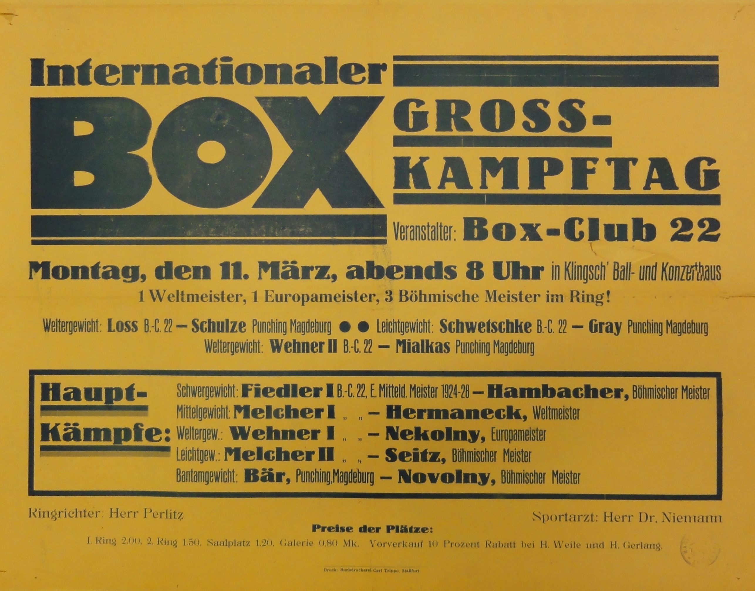 Náhledový obrázek Internationaler Box Gross-Kampftag - 1
