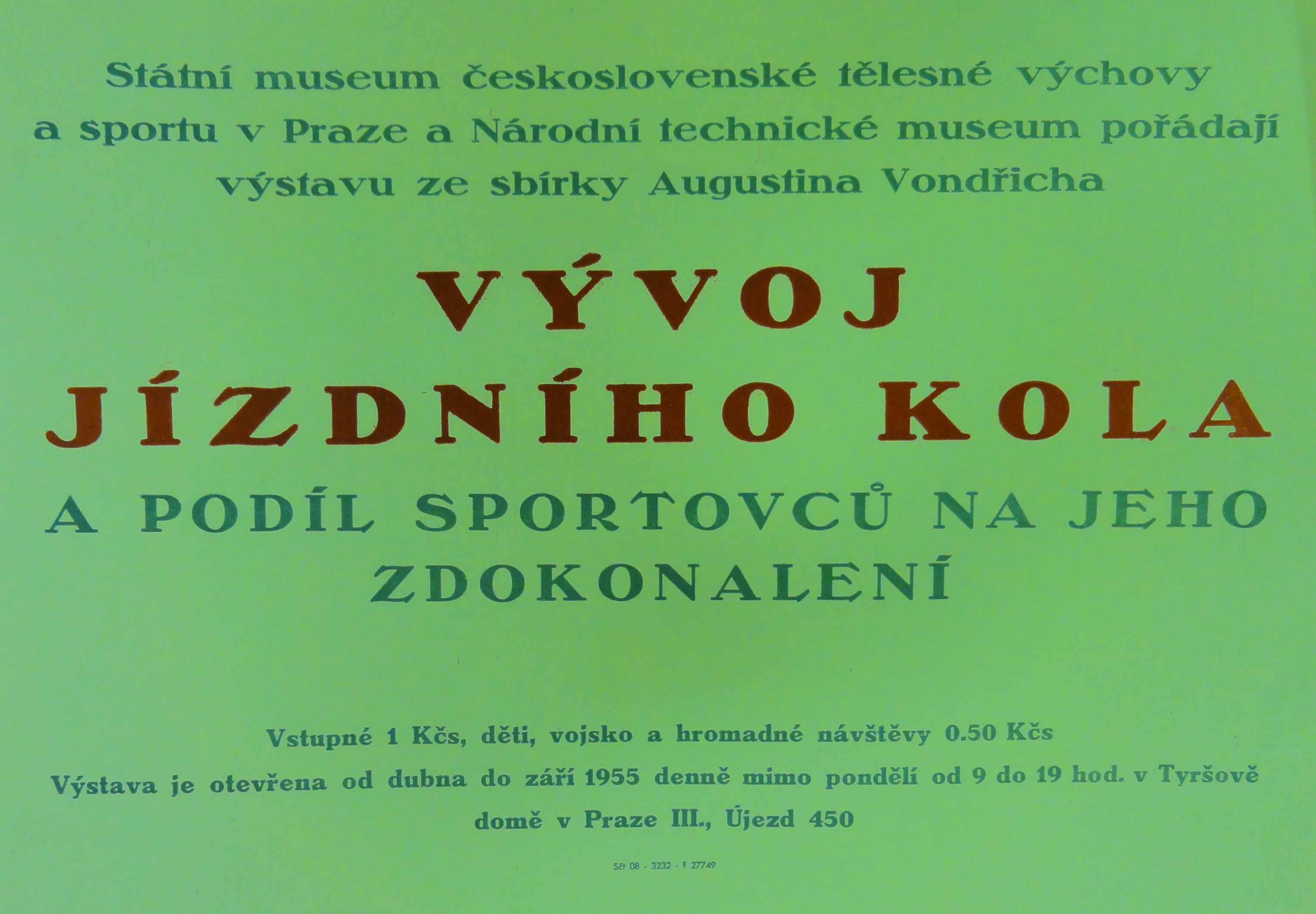 Náhledový obrázek Výstava MTVS a NTM. Vývoj jízdního kola - 1