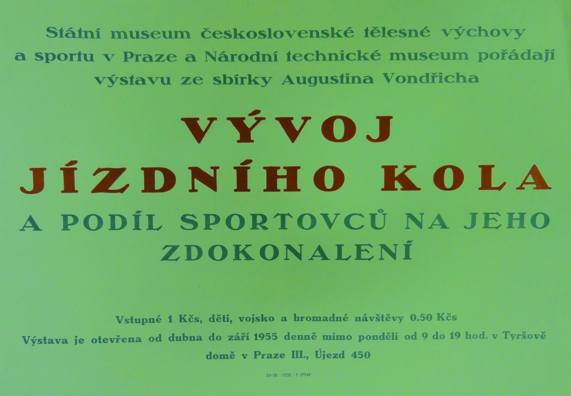 Náhledový obrázek předmětu Výstava MTVS a NTM. Vývoj jízdního kola