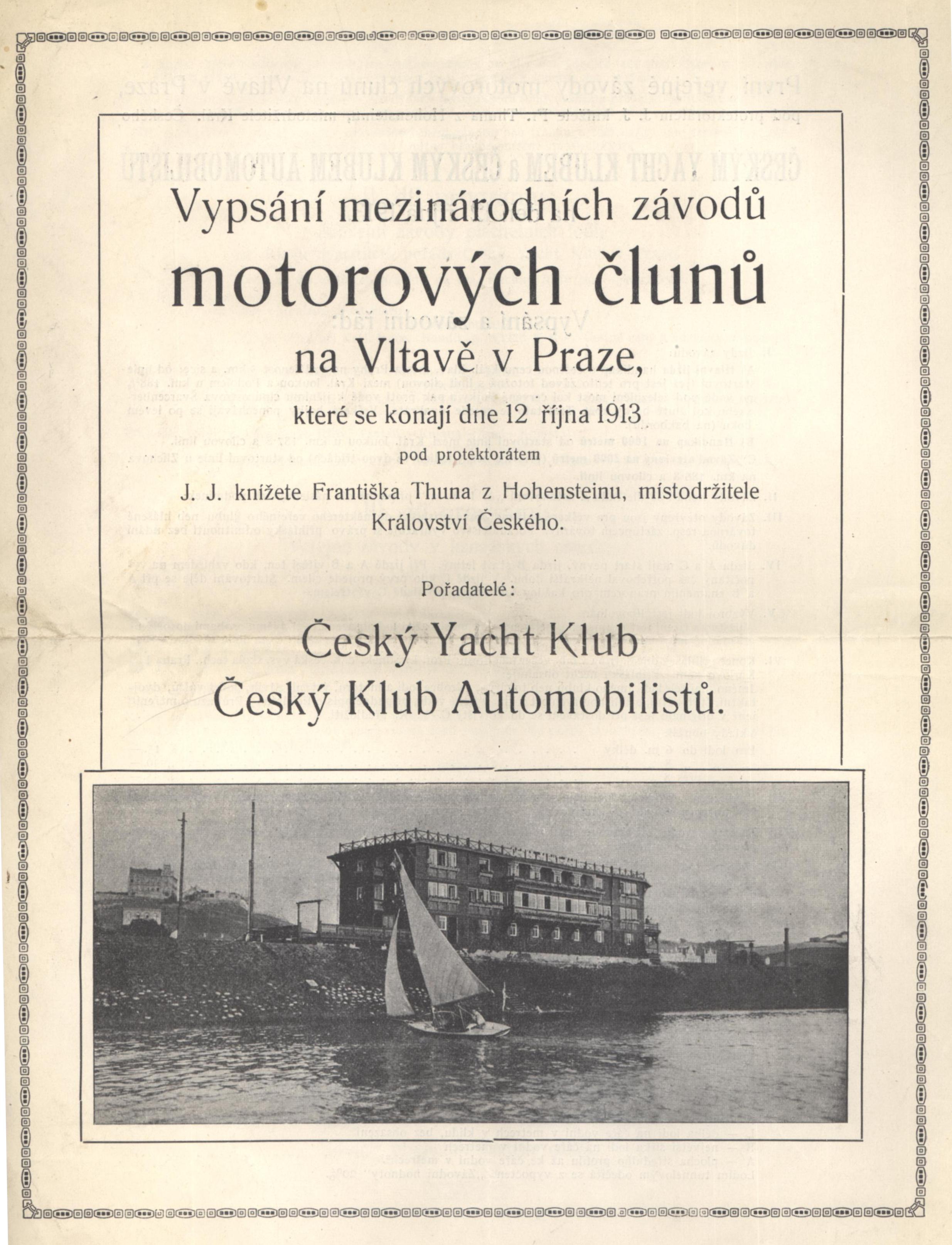 Náhledový obrázek Mezinárodní závody motorových člunů na Vltavě - 1