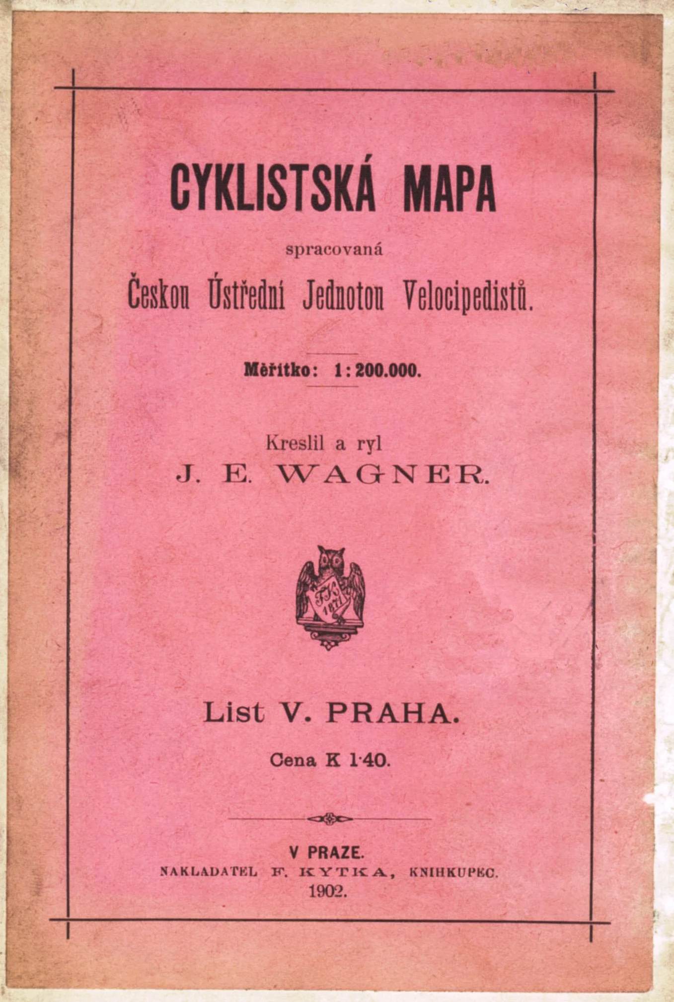 Náhledový obrázek předmětu Cyklistská mapa. List V. Praha