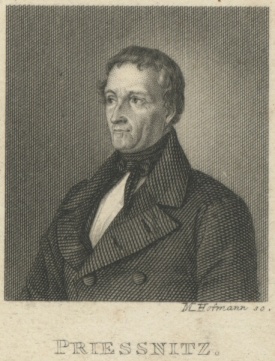 Náhledový obrázek Drobná litografie Vincenze Priessnitze (1850) - 2