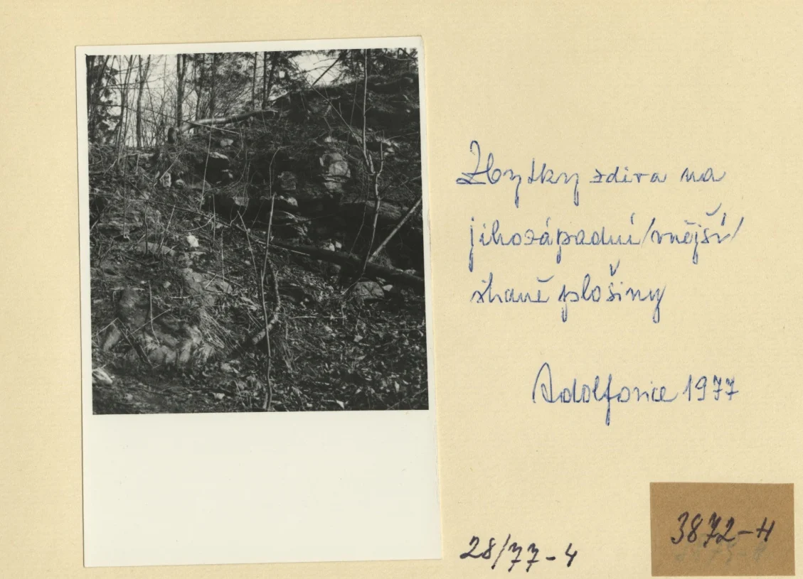 Náhledový obrázek předmětu Archeologický průzkum hrádku Adelsburg (1977)