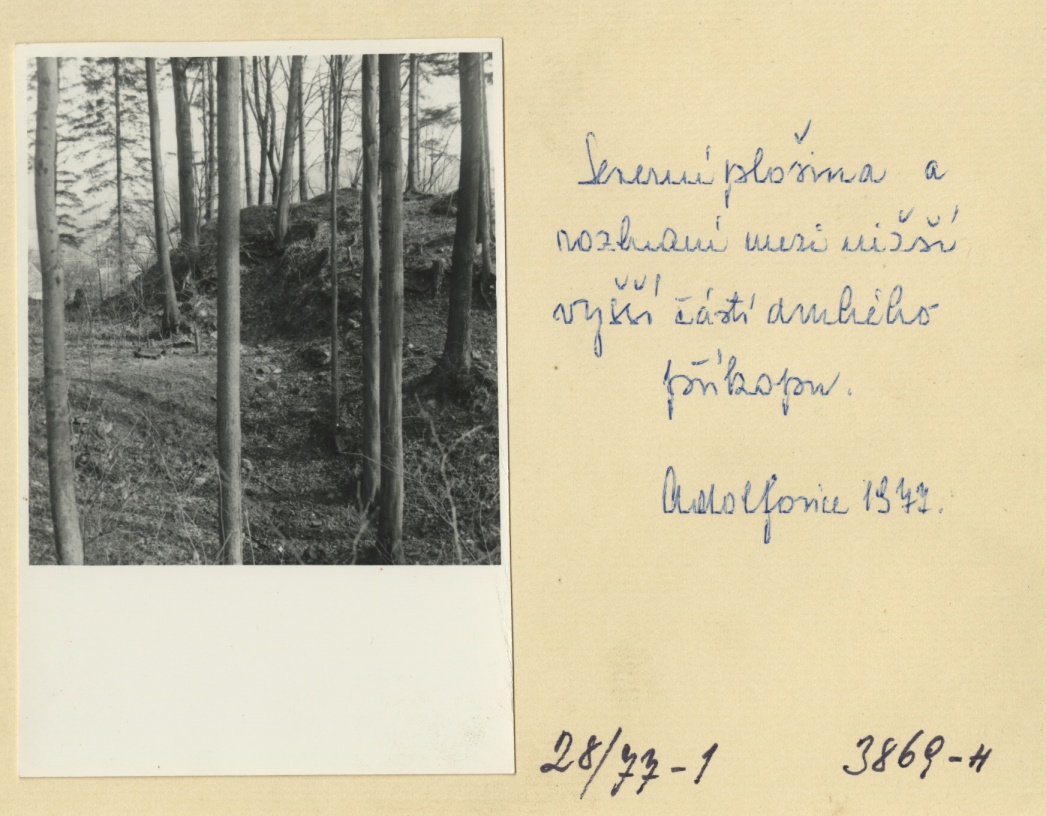 Náhledový obrázek Archeologický průzkum hrádku Adelsburg (1977) - 1