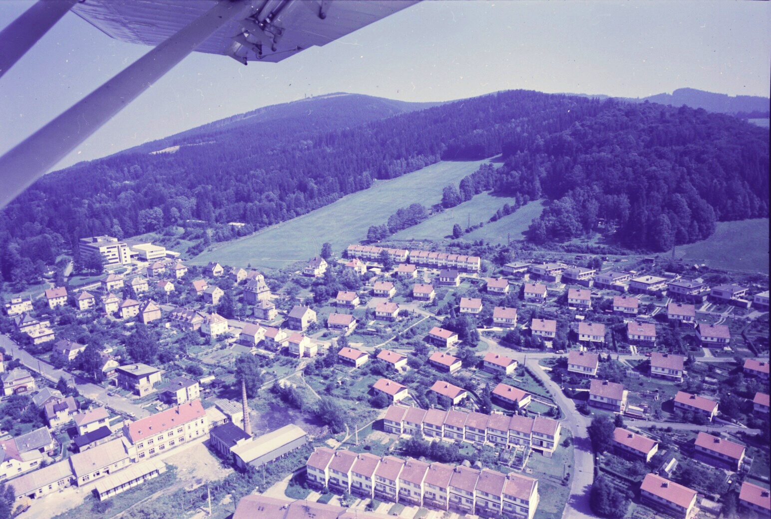 Náhledový obrázek Letecké snímky Jeseníku (2. polovina 20. století) - 6