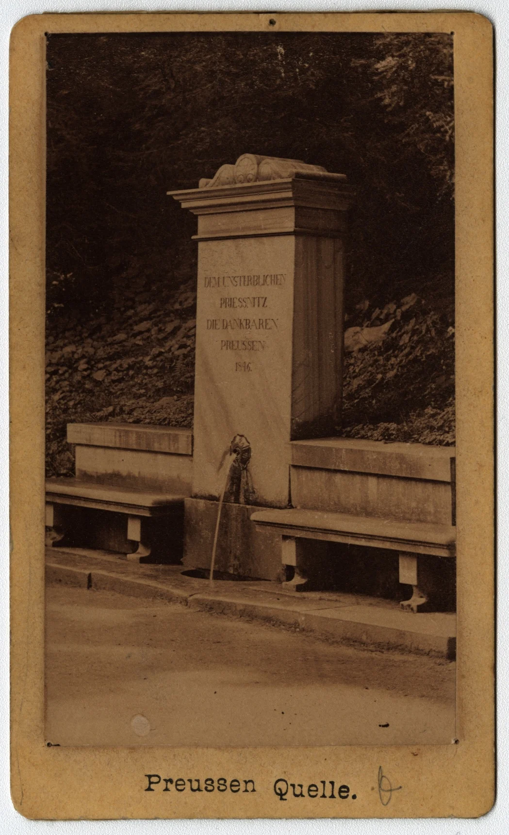 Náhledový obrázek předmětu Bezručův pramen / Preussen Quelle v Lázních Jeseník (2. pol. 19. století)