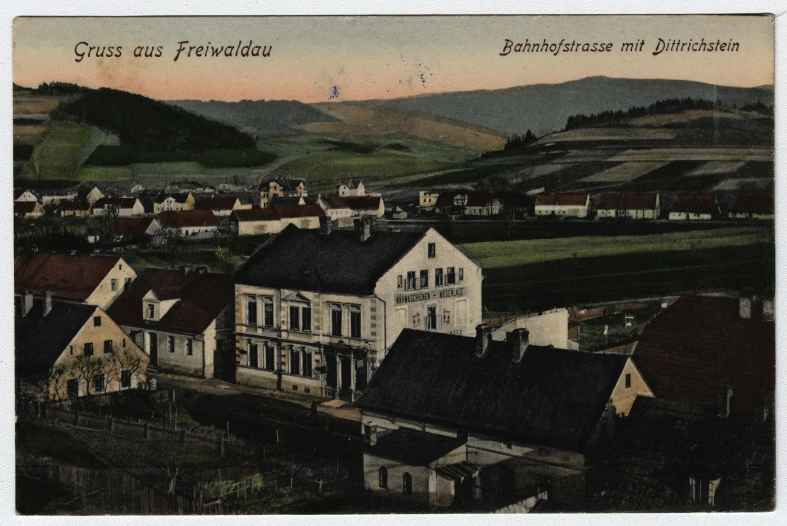 Náhledový obrázek předmětu Poštovní dopisnice Gruss aus Freiwaldau (1906)