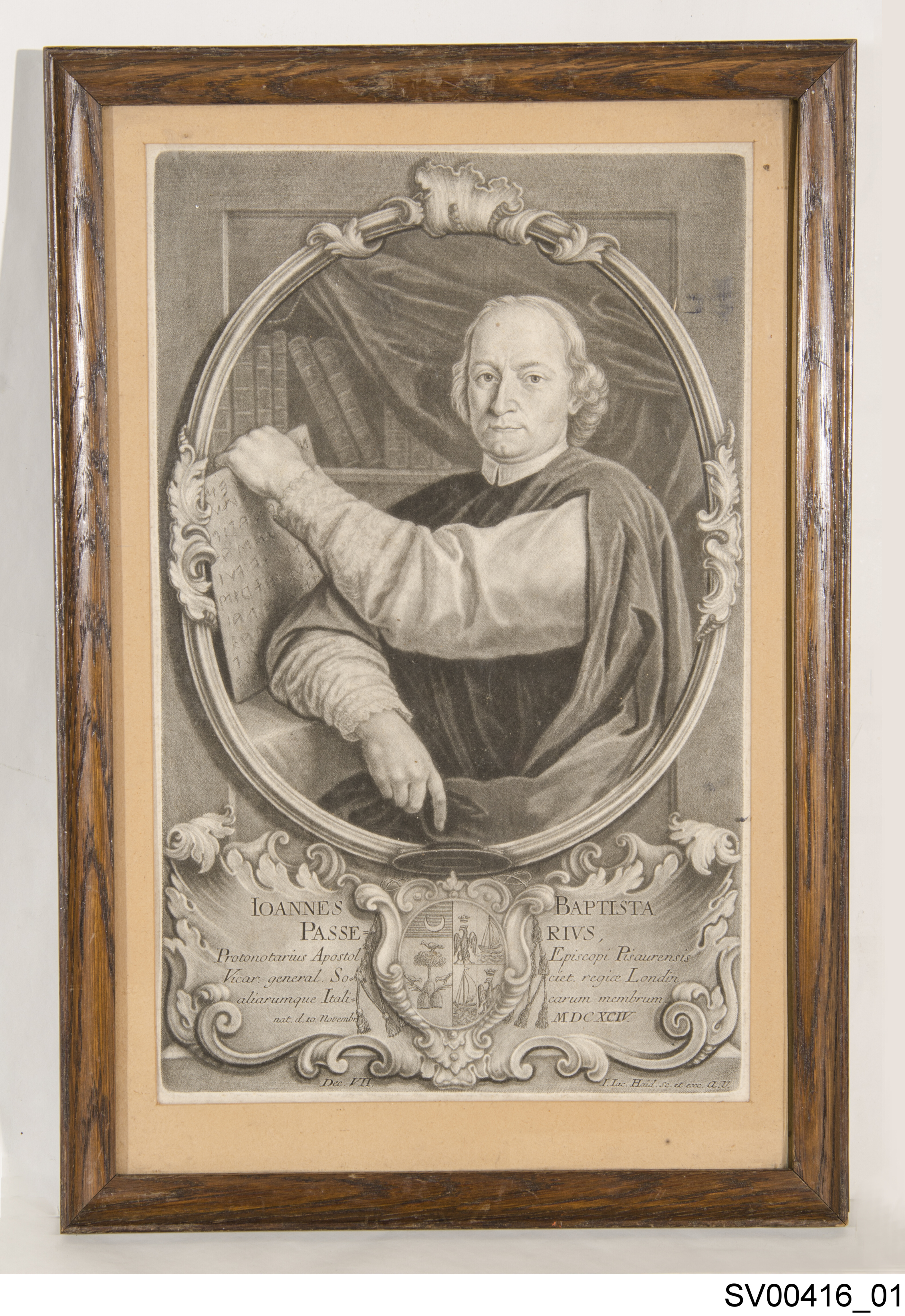 Náhledový obrázek Grafika. Podobizna Giovanni Battista Passeri. - 3