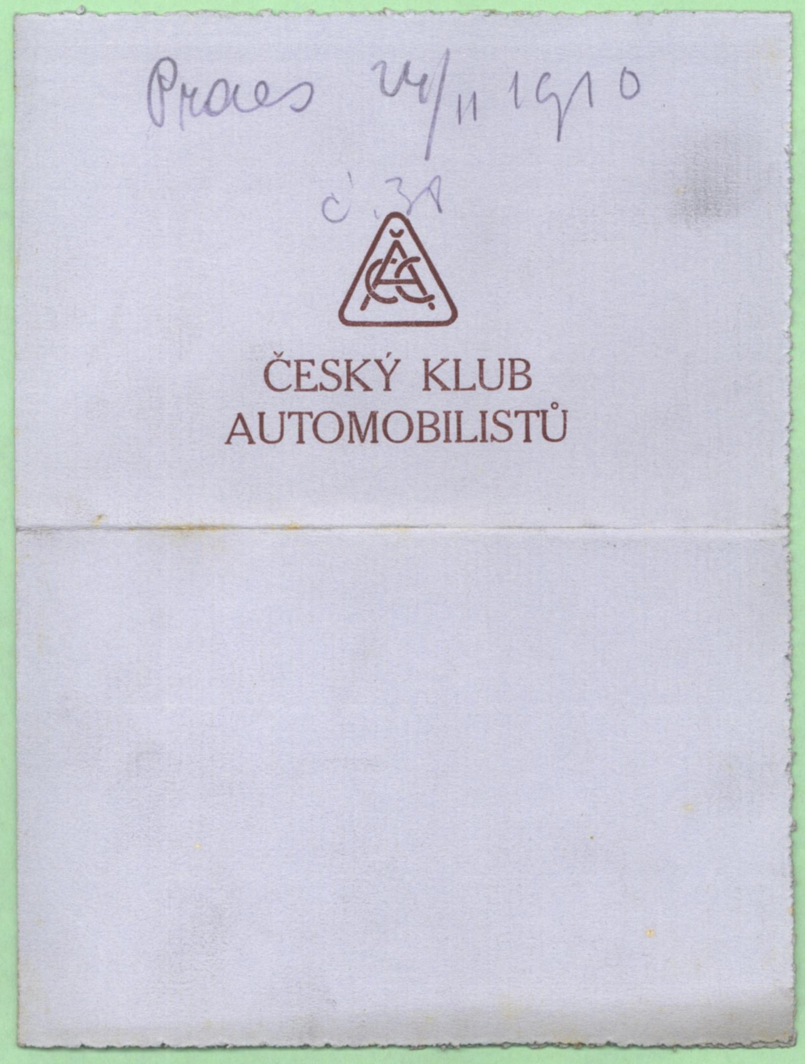 Náhledový obrázek Český klub automobilistů - 1