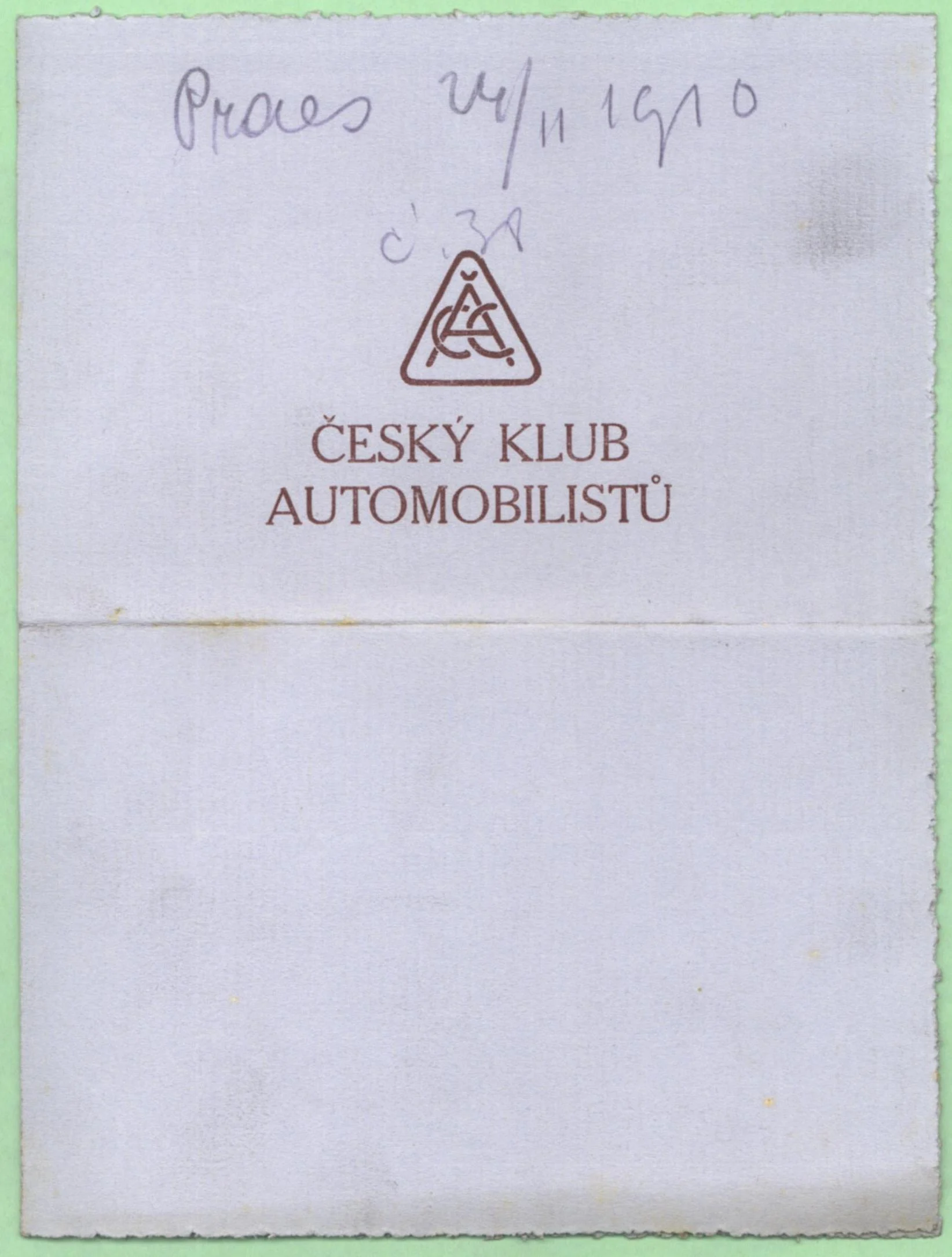 Náhledový obrázek předmětu Český klub automobilistů