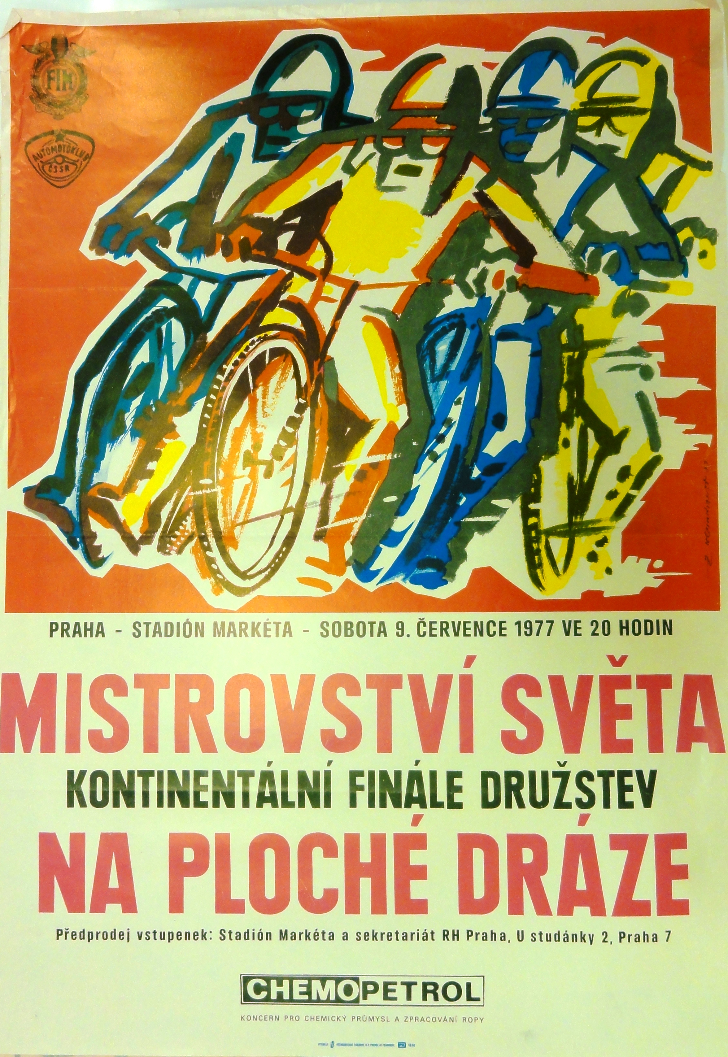 Náhledový obrázek Mistrovství světa na ploché dráze. Praha 1977 - 1