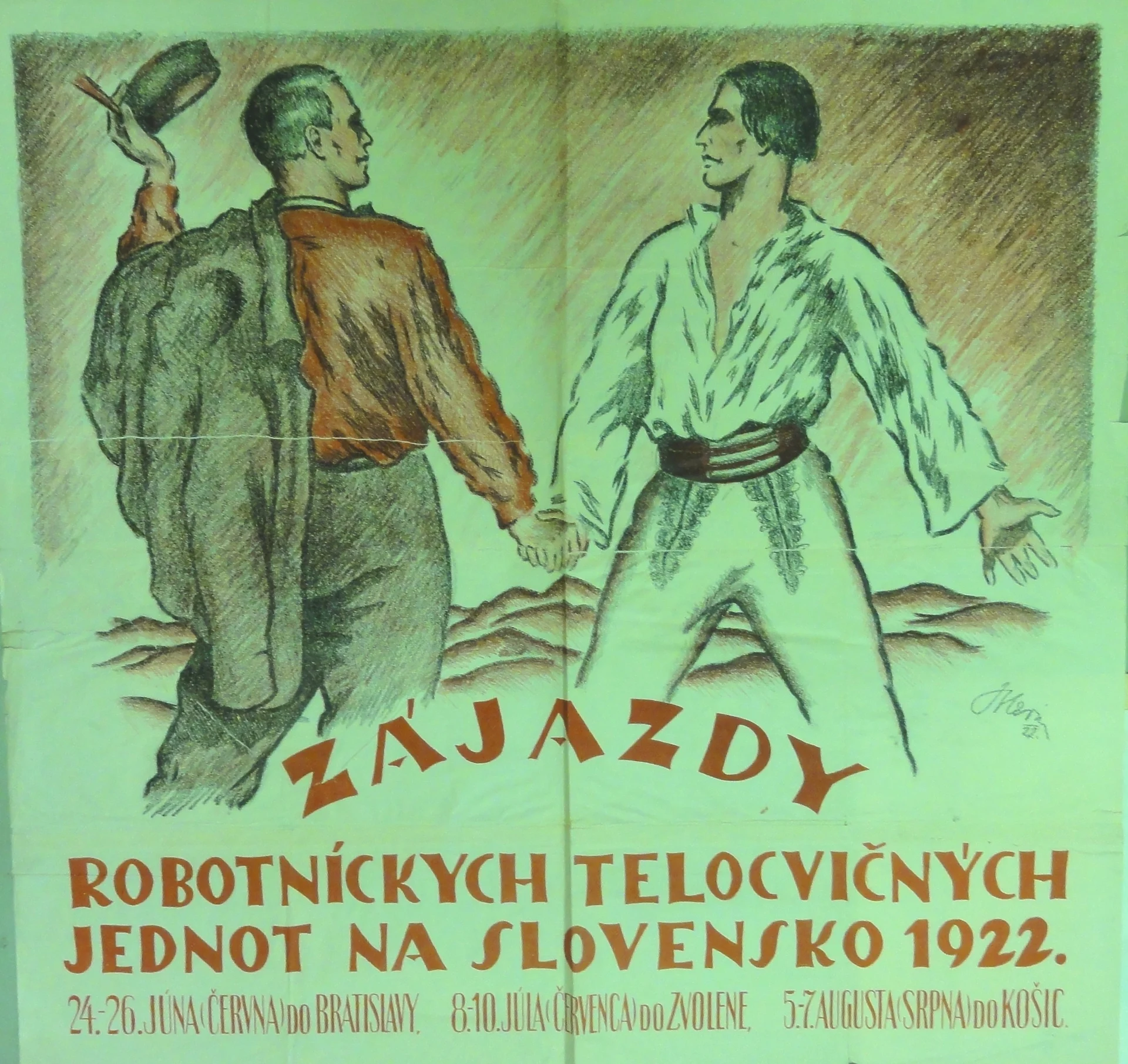 Náhledový obrázek předmětu Zájazdy robotníckych tělocvičných jednot na Slovensko