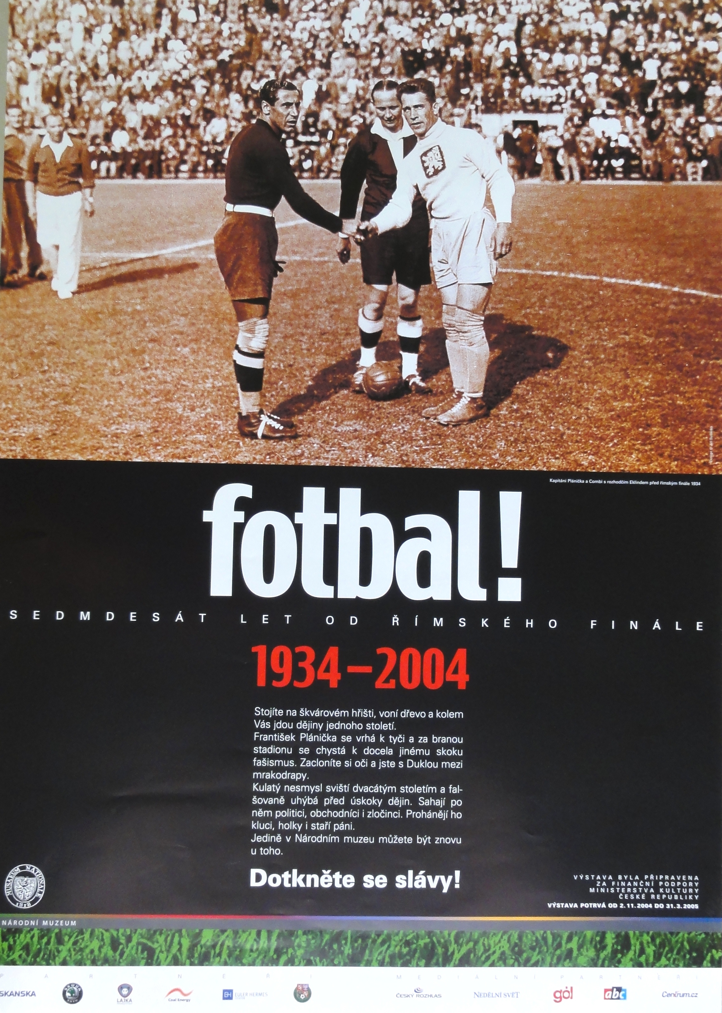 Náhledový obrázek Výstava MTVS. Fotbal! 1934-2004 - 1