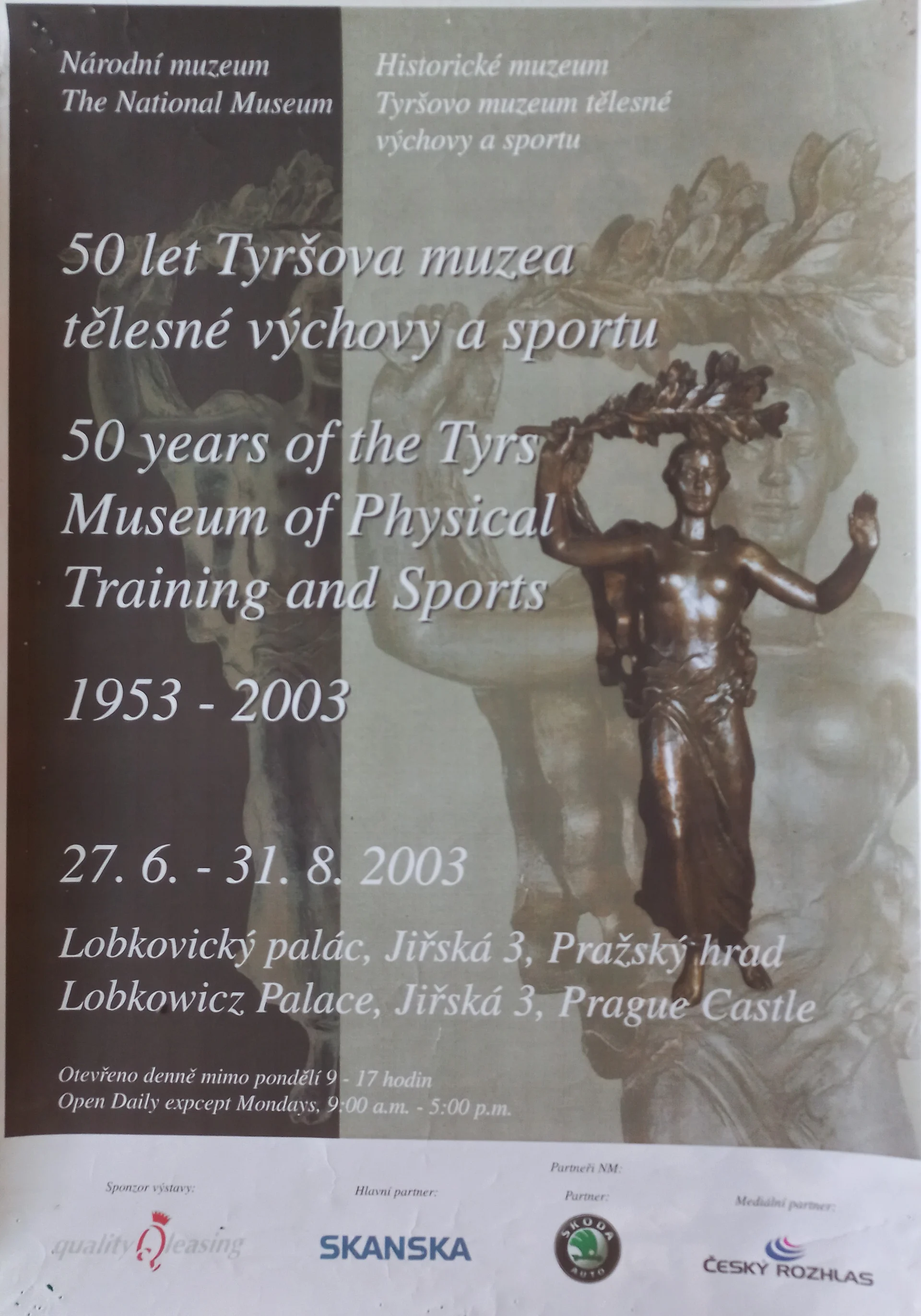 Náhledový obrázek předmětu Výstava MTVS. Padesát let Tyršova muzea tělesné výchovy a sportu 1953-2003