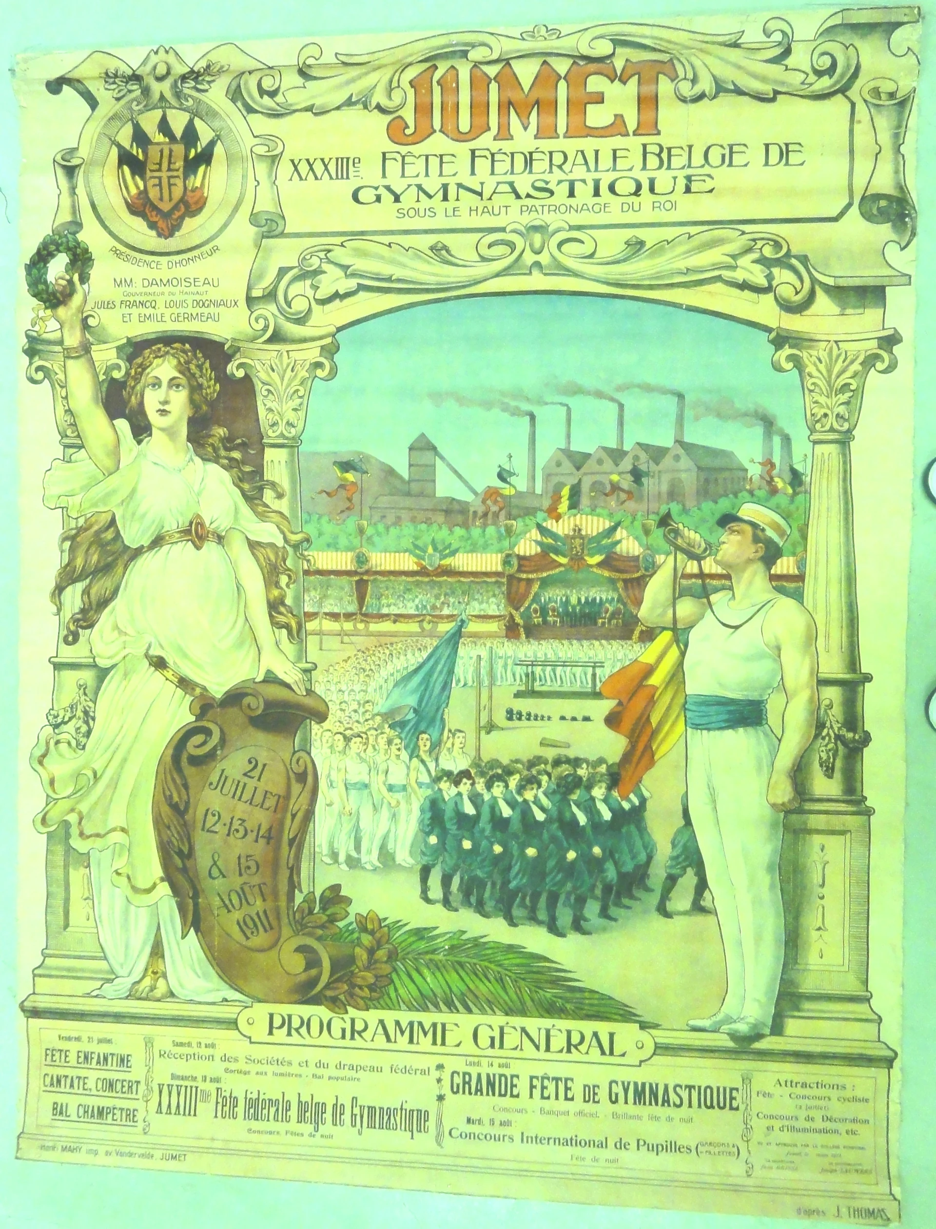 Náhledový obrázek předmětu Gymnastické slavnosti. Belgie 1911