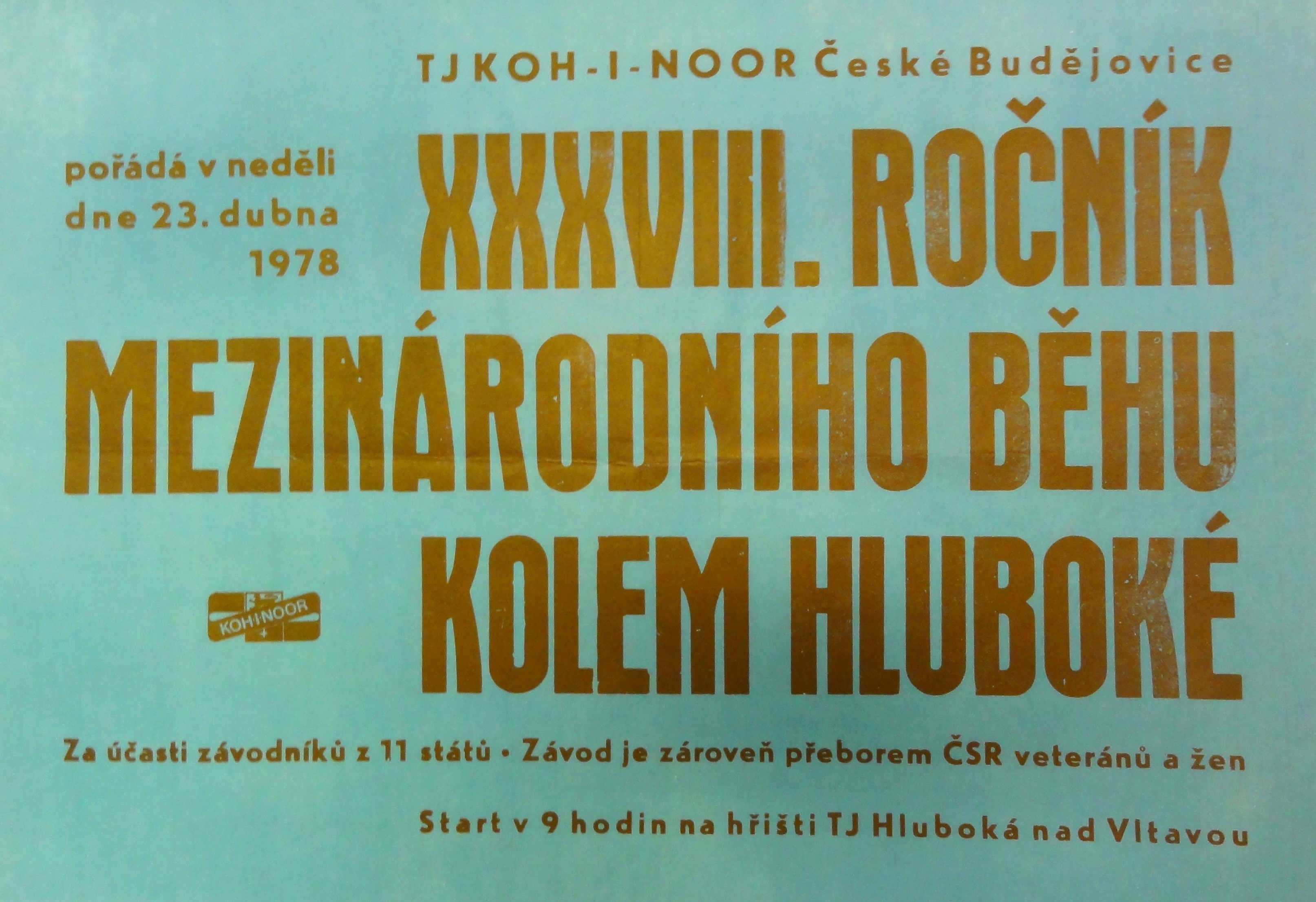 Náhledový obrázek Mezinárodní běh kolem Hluboké. XXXVIII. ročník - 1