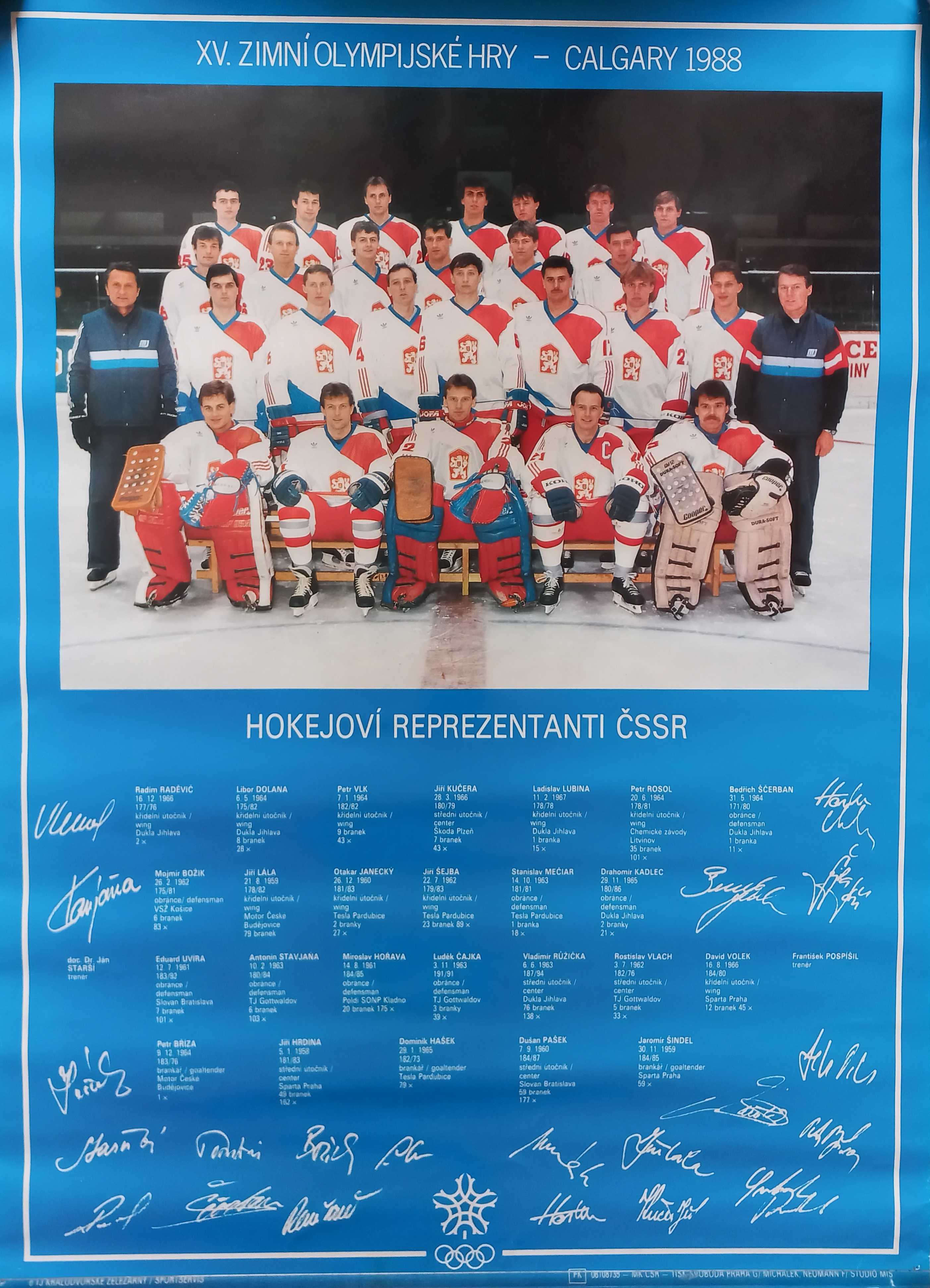 Náhledový obrázek ZOH Calgary. Hokejoví reprezentanti ČSSR. - 1