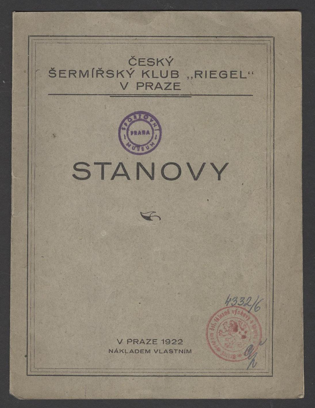 Náhledový obrázek Stanovy Českého šermířského klubu "Riegel" v praze - 5