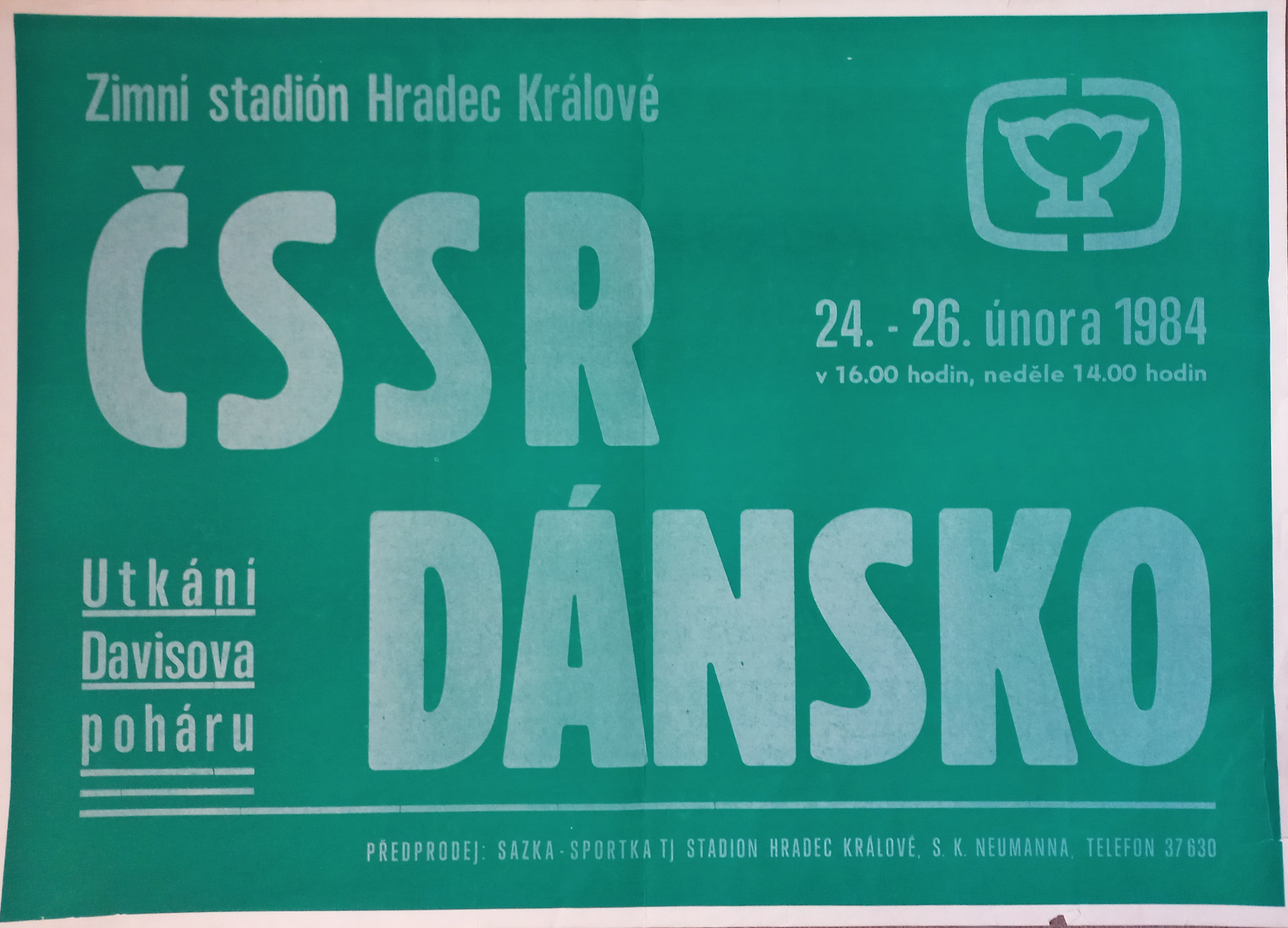 Náhledový obrázek Davis Cup 1984. ČSSR - Dánsko - 1